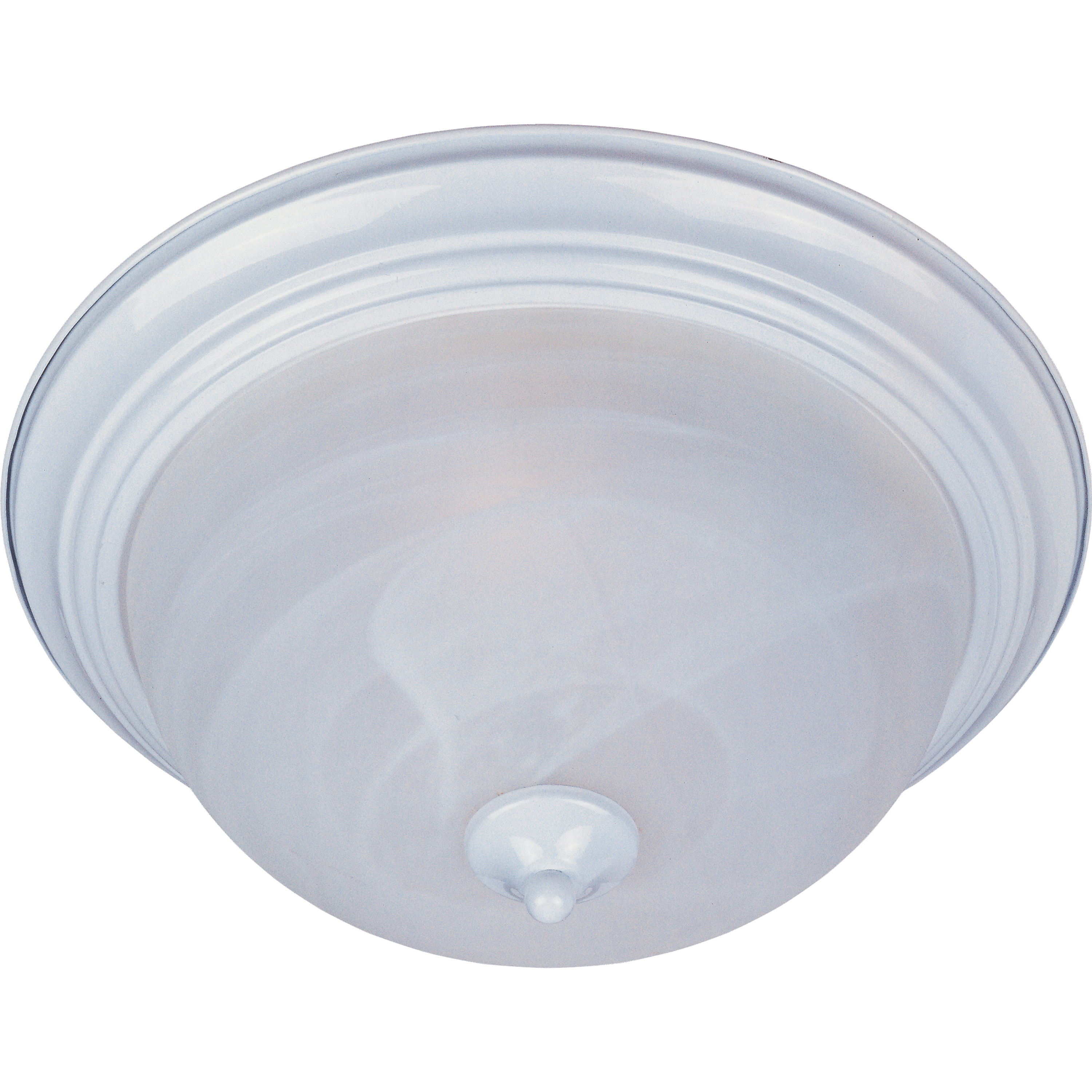 Essentials - 584x 1 Light 11.5 inch White Flush Mount Ceiling Light in Marble