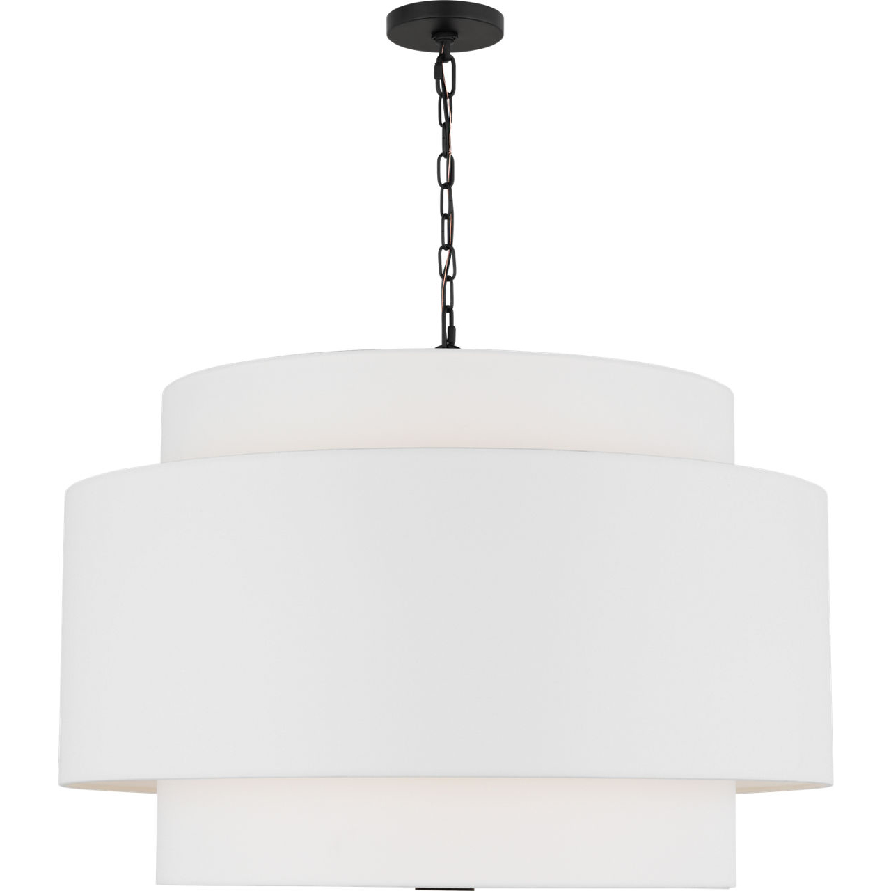 kate spade new york Sawyer 4 Light 32 inch Midnight Black Hanging Shade Ceiling Light