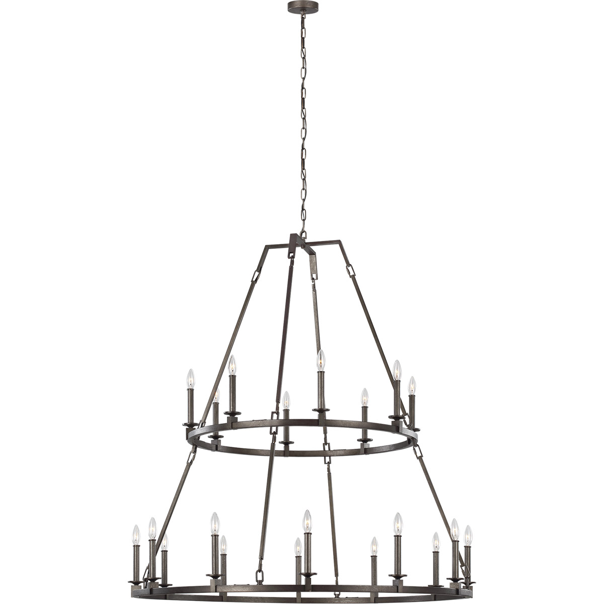 Sean Lavin Landen 20 Light 48 inch Smith Steel Chandelier Ceiling Light