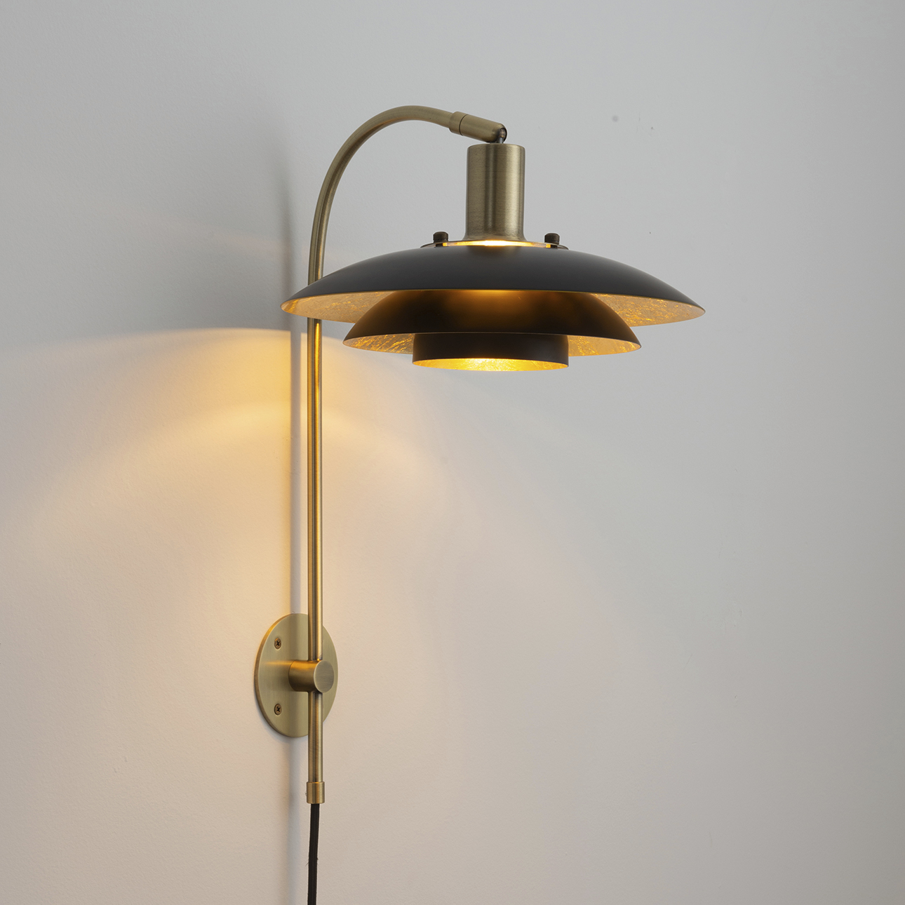 Rancho Mirage 1 Light 16 inch Matte Black and Weathered Brass Wall Sconce Wall Light