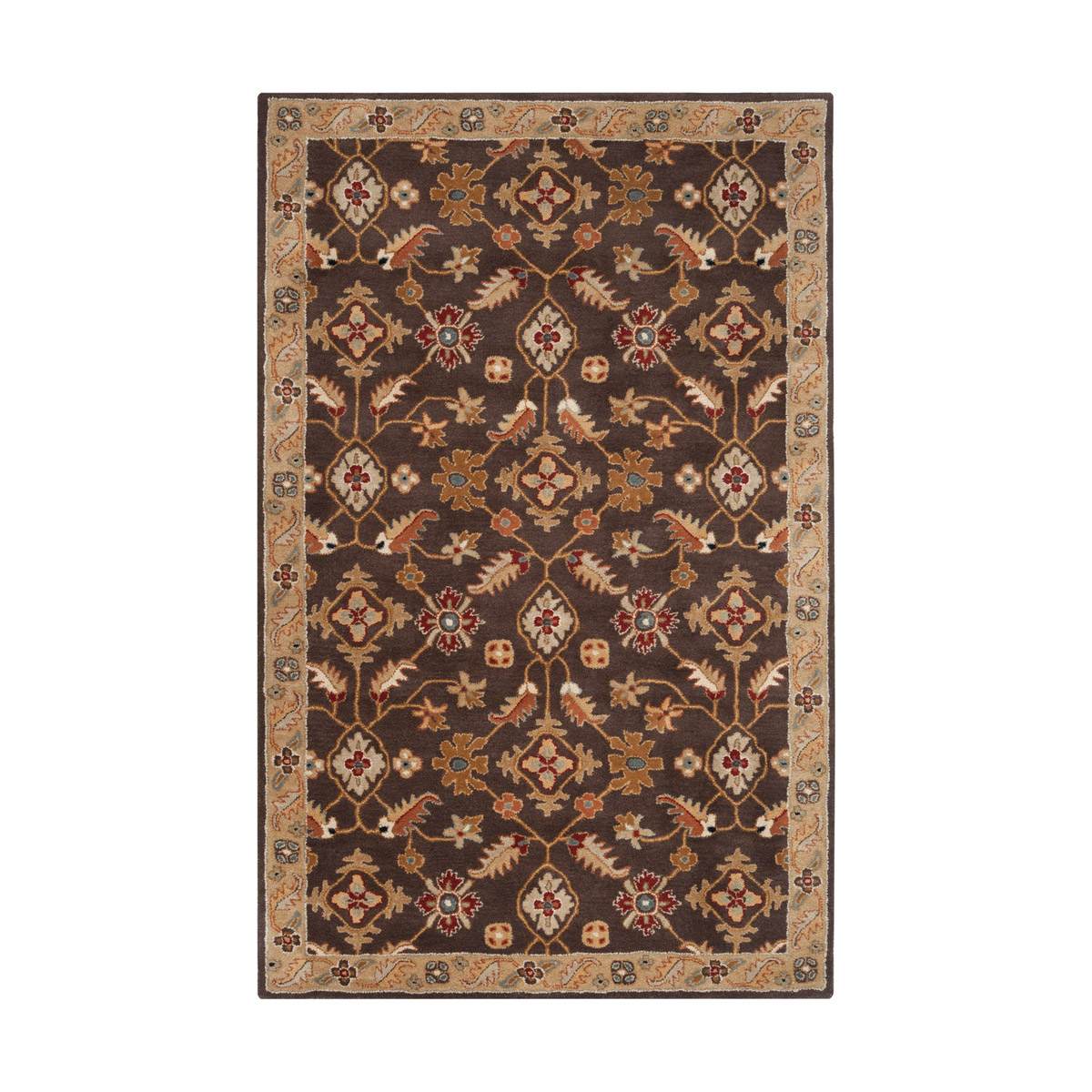 Caesar 168 X 120 inch Dark Brown/Camel/Wheat/Khaki/Medium Gray/Rust Rugs, Wool