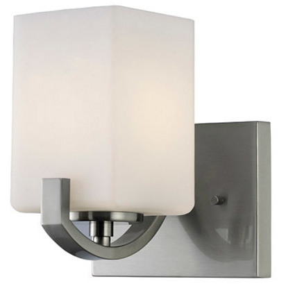 Madison 1 Light 6 inch Brushed Nickel Vanity Light Wall Light