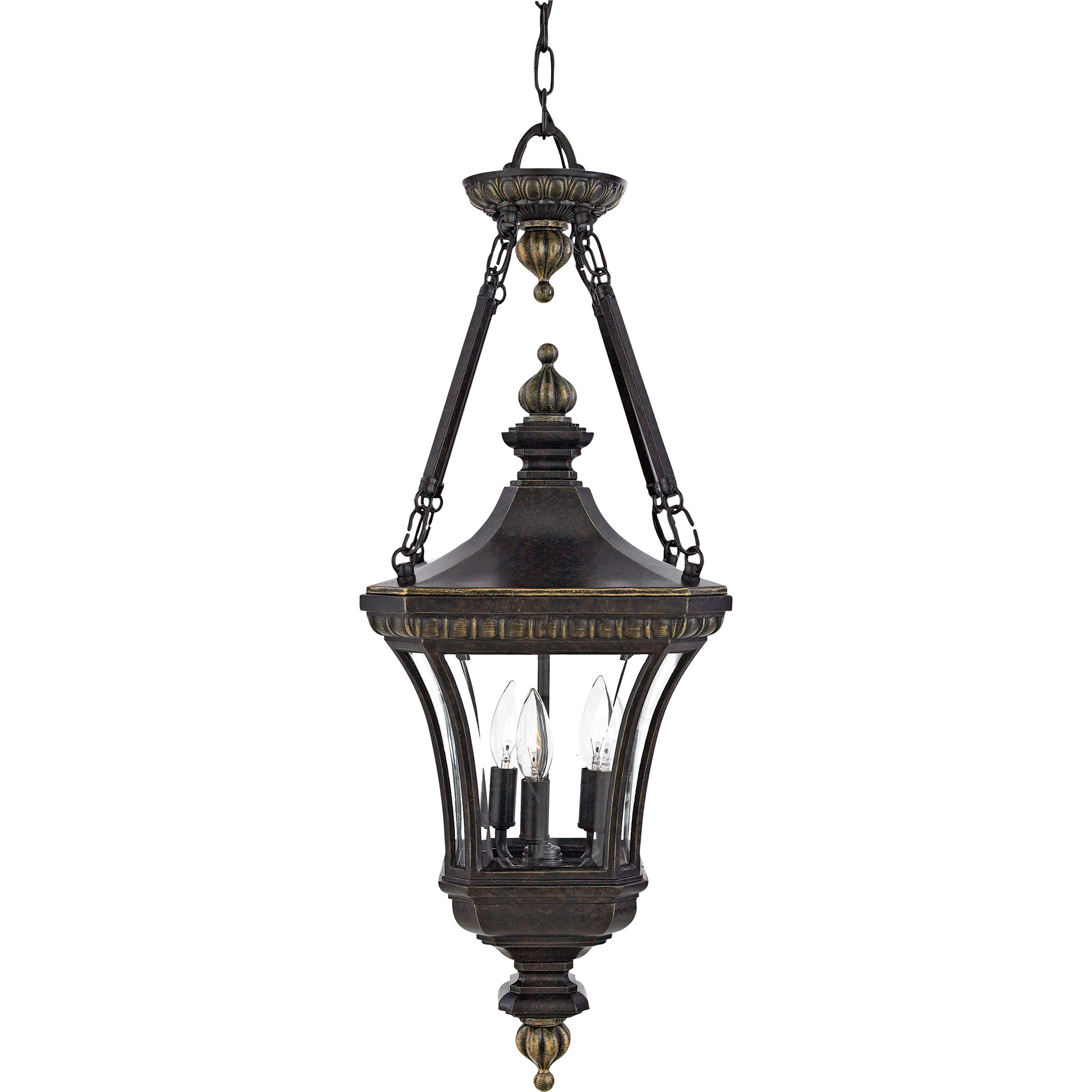 Devon 3 Light 11 inch Imperial Bronze Outdoor Hanging Lantern