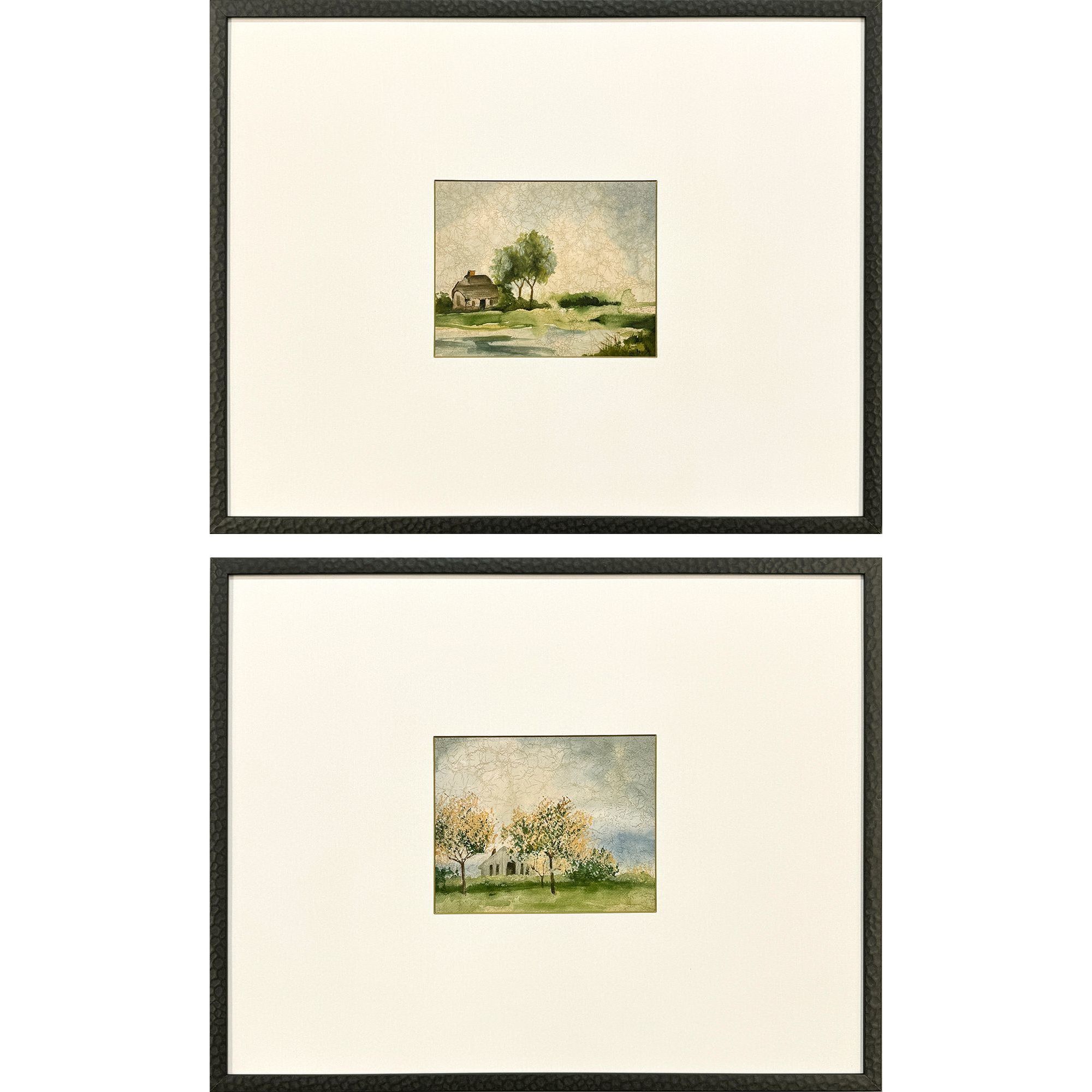 In the Meadows Green and Beige and Brown Framed Art, The Studio
