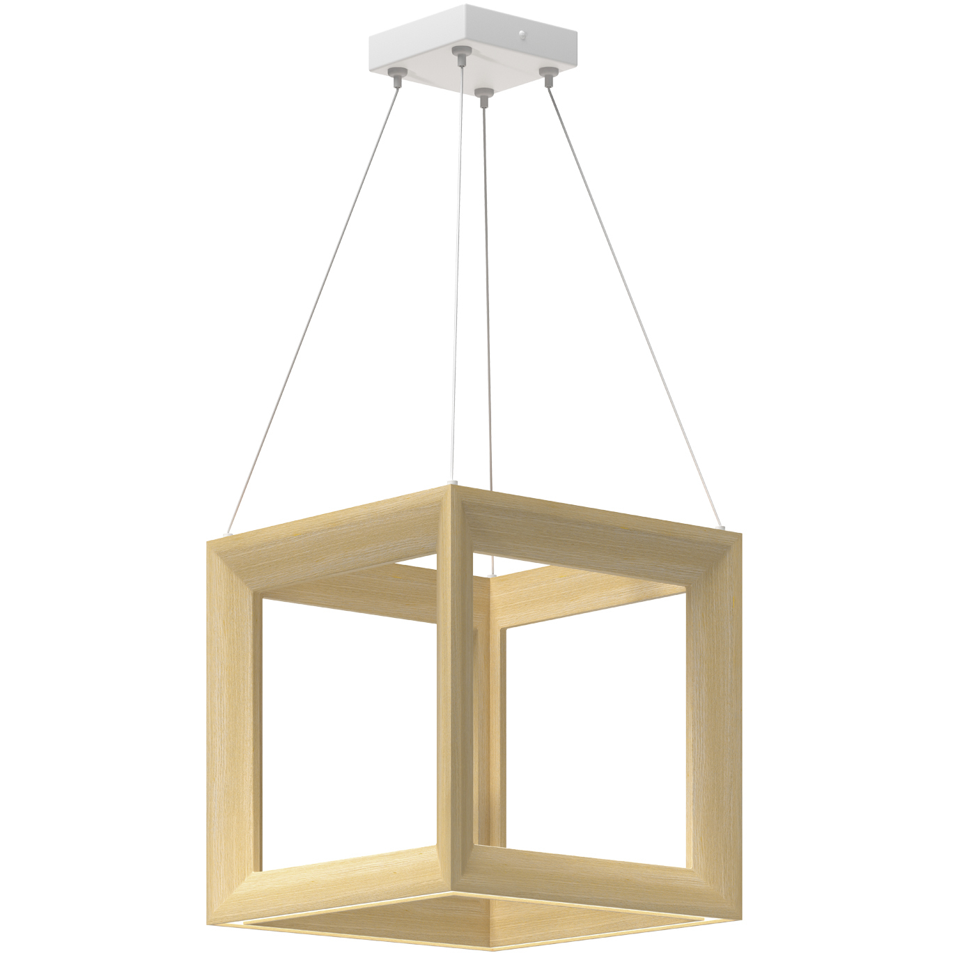 Morina LED 12 inch White Oak Pendant Ceiling Light