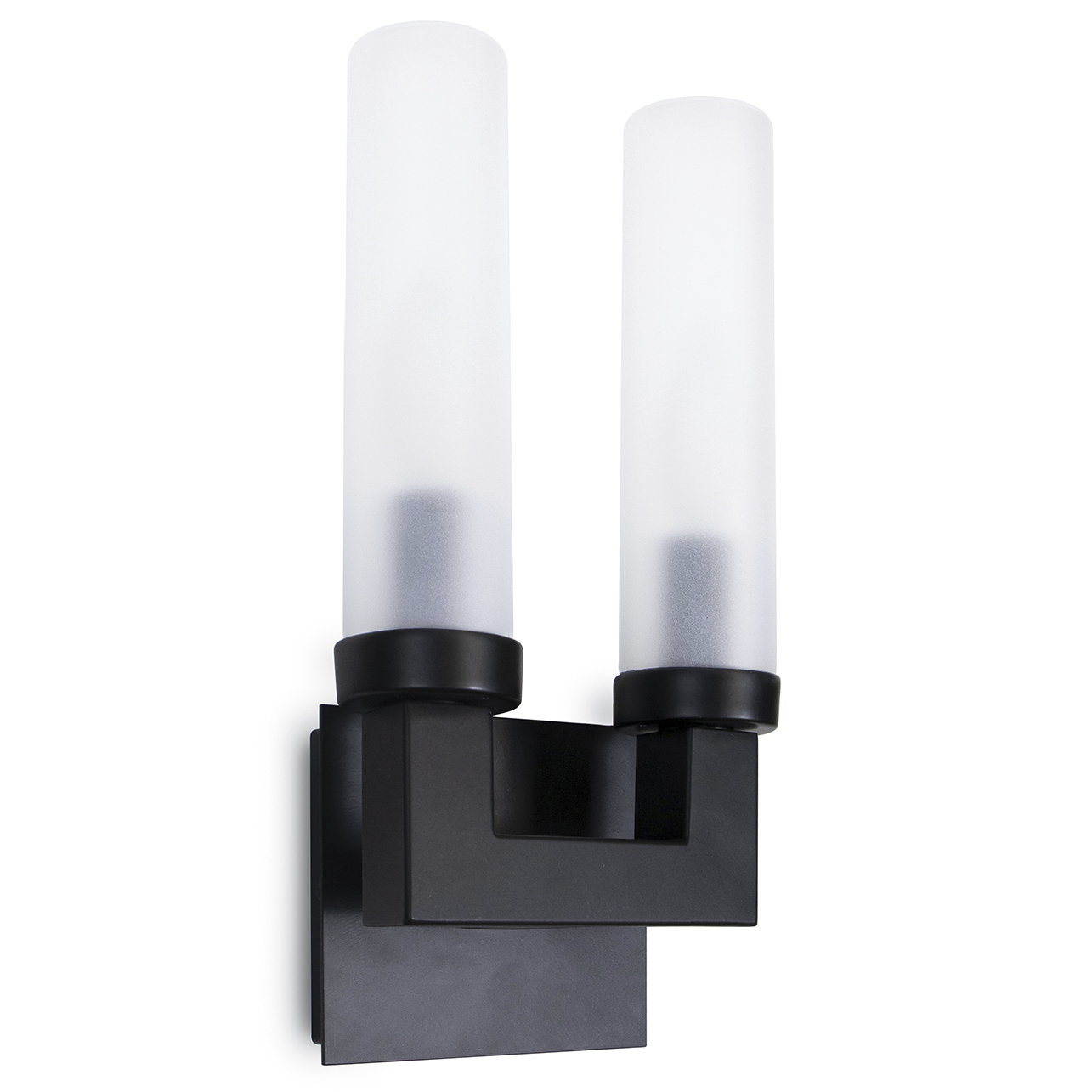 Montecito 2 Light 12.75 inch Black Outdoor Wall Sconce, Double