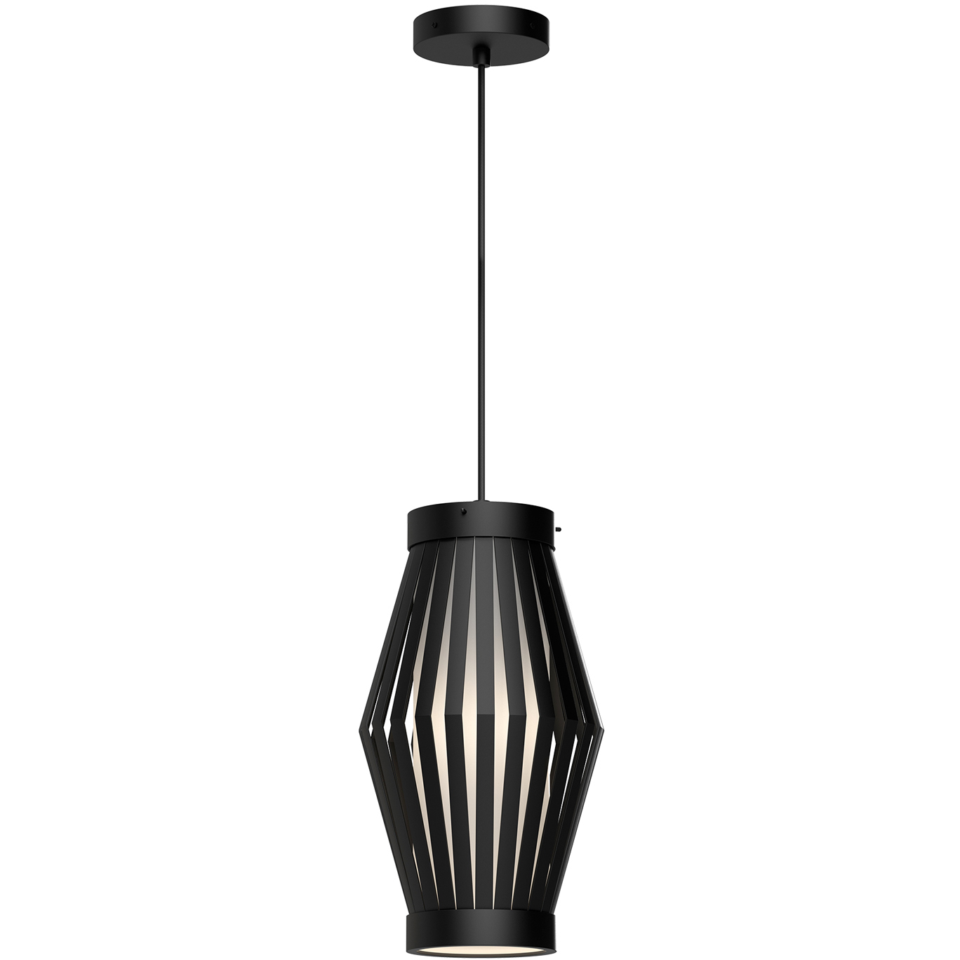 Alora Mood Hana 1 Light 8.38 inch Matte Black Pendant Ceiling Light