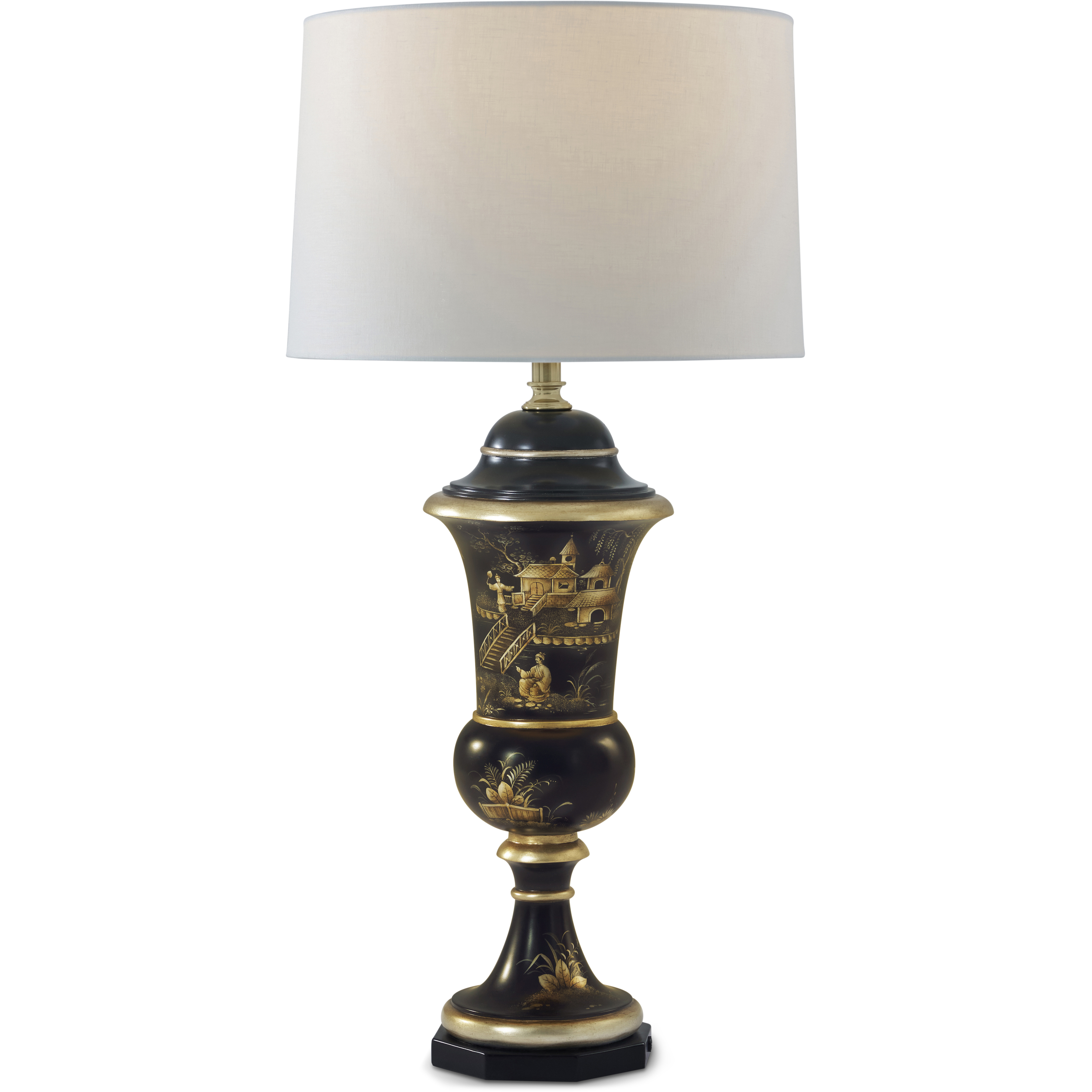Imperial Village 34.75 inch Polished Brass Table Lamp Portable Light, TA Illuminations