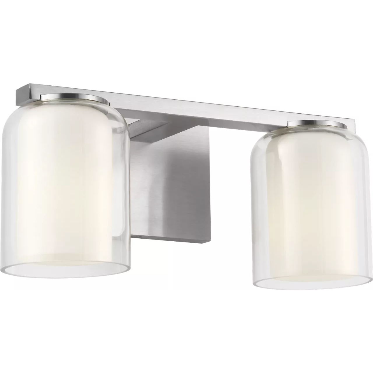 Drew & Jonathan Holden 2 Light 14.13 inch Brushed Nickel Bath Vanity Wall Light