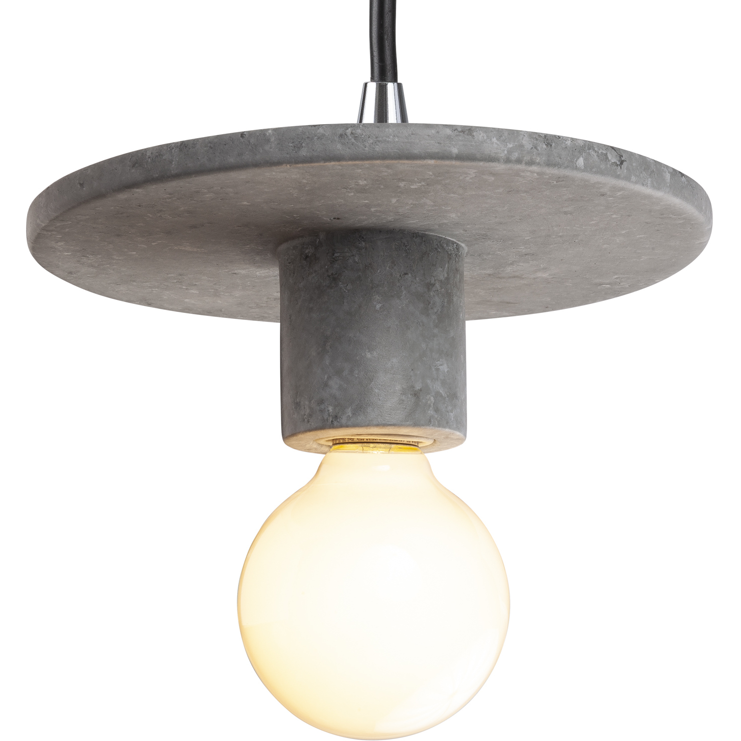 Radiance Collection 1 Light 8 inch Concrete Pendant Ceiling Light