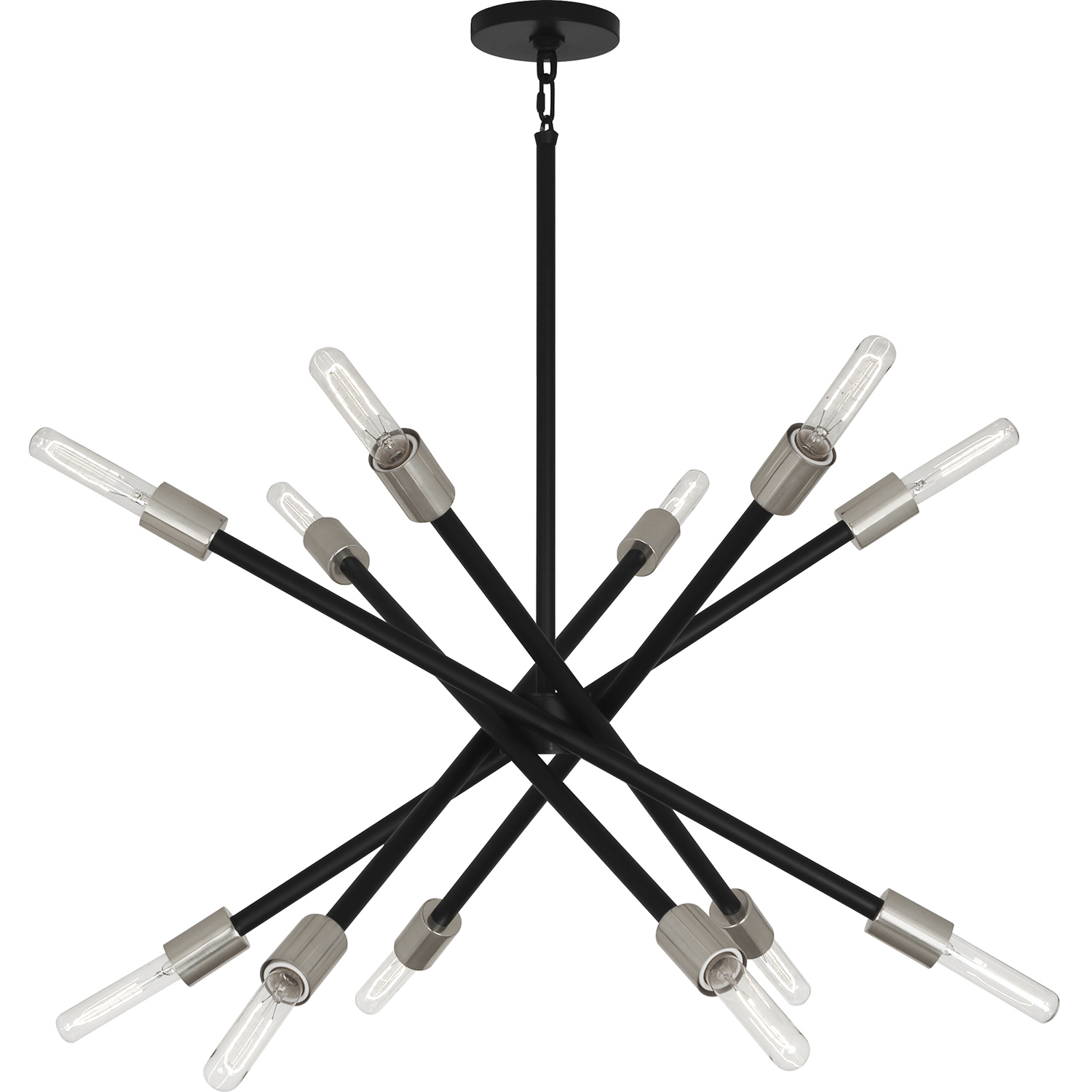 Thatcher 12 Light 25.75 inch Polished Nickel Chandelier Ceiling Light