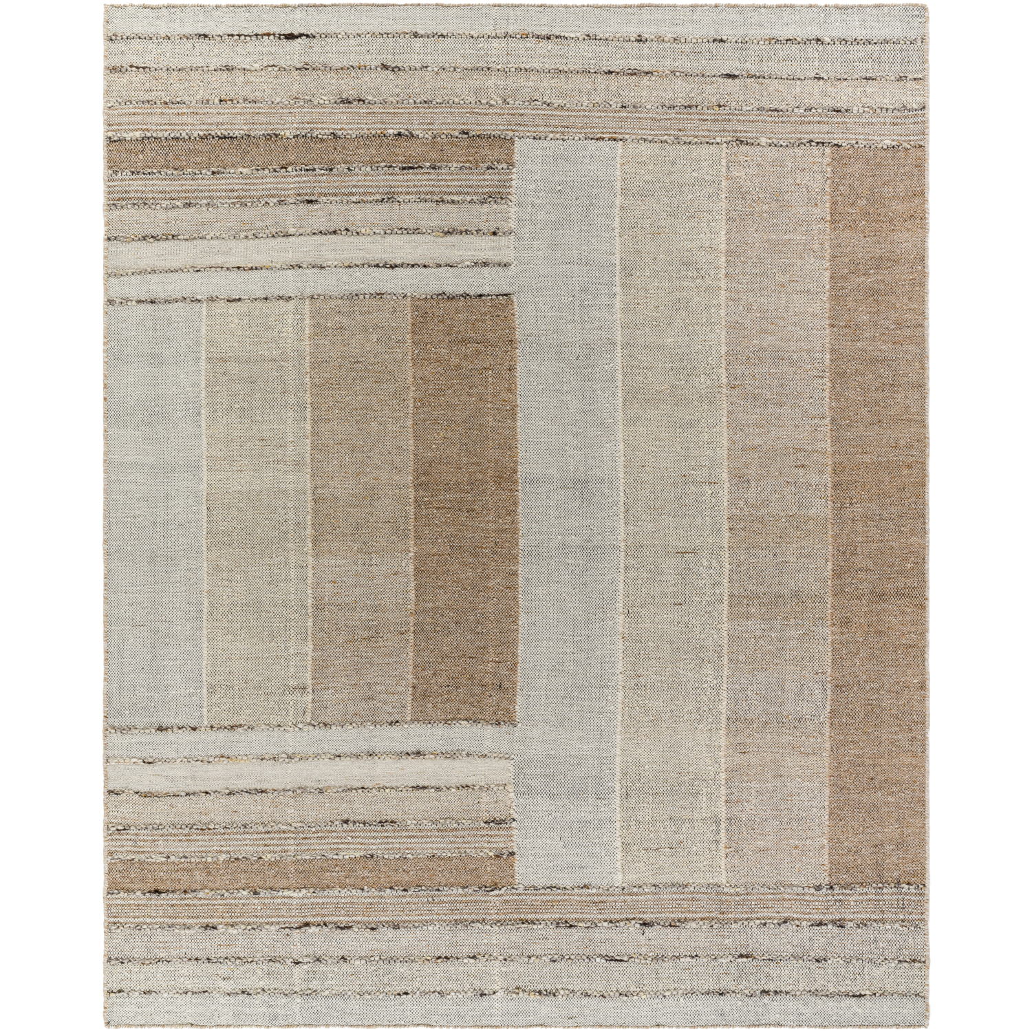 Celtic 180 X 144 inch Ash / Khaki / Metallic - Silver / Sage Handmade Rug in 12 x 15