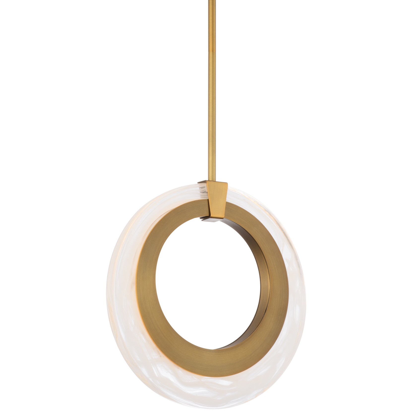 Serenity 1 Light 0.88 inch Aged Brass Mini Pendant Ceiling Light