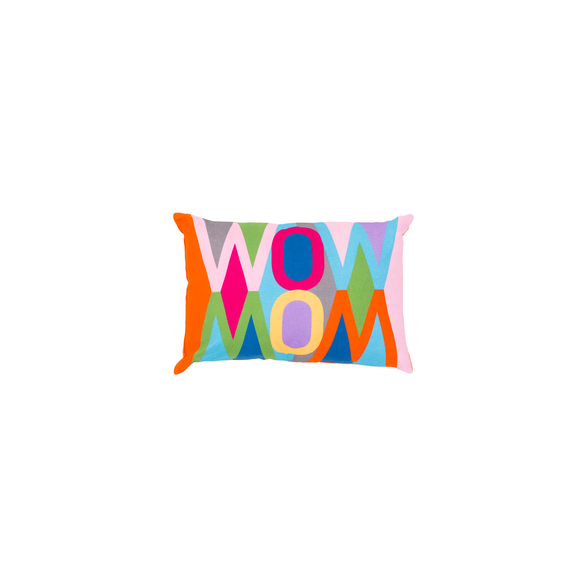 Mod Pop 19 X 13 inch Bright Blue and Bright Orange Lumbar Pillow