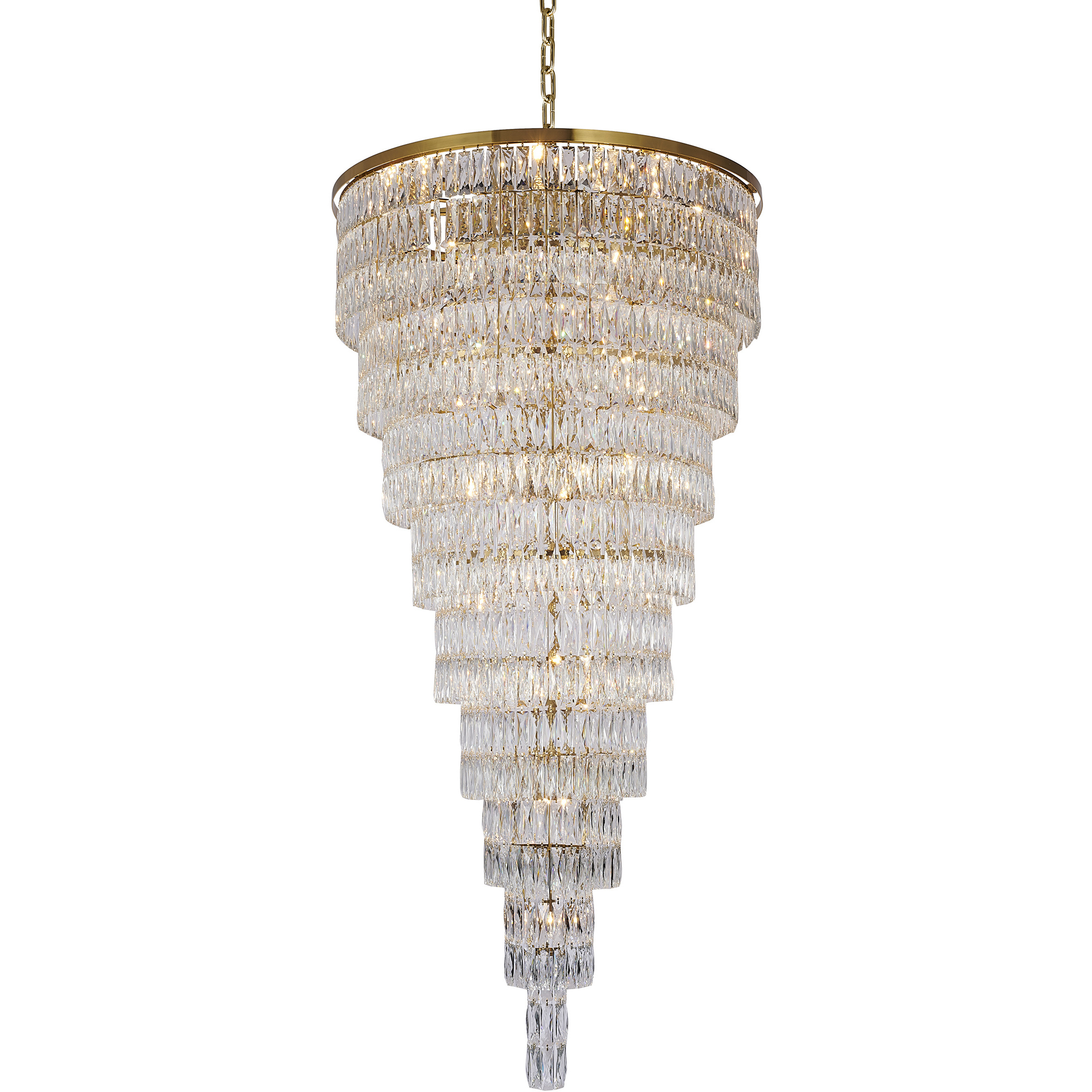 Canada 42 Light 42 inch Gold Chandelier Ceiling Light