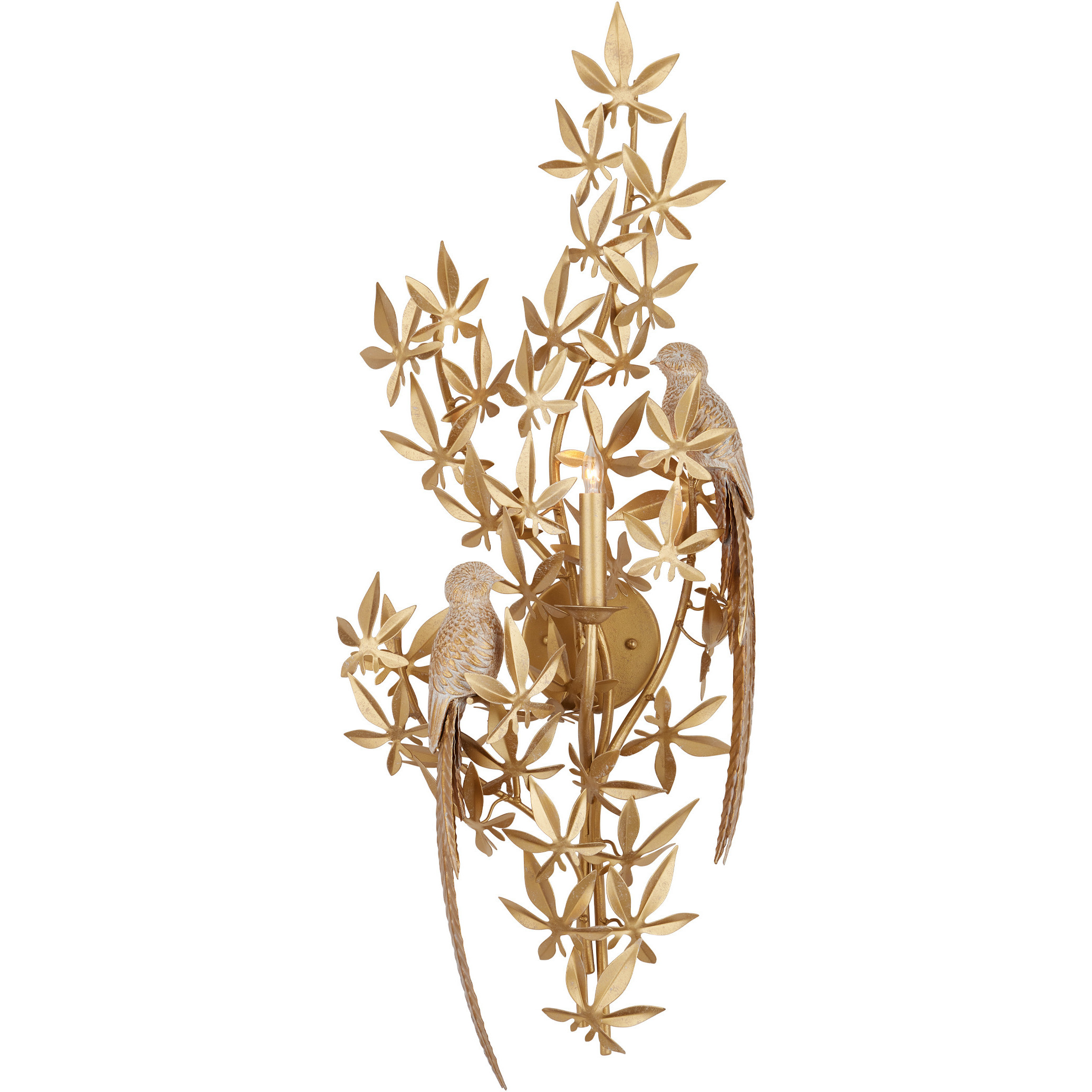 Aviary 1 Light 14 inch Swedish Gold Wall Sconce Wall Light, Right