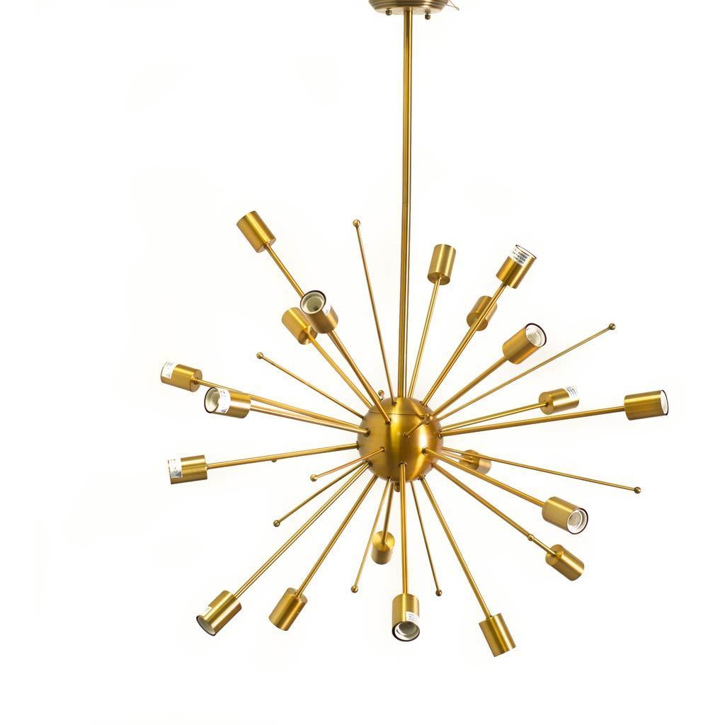 Edisonna 38 inch Gold Chandelier Ceiling Light