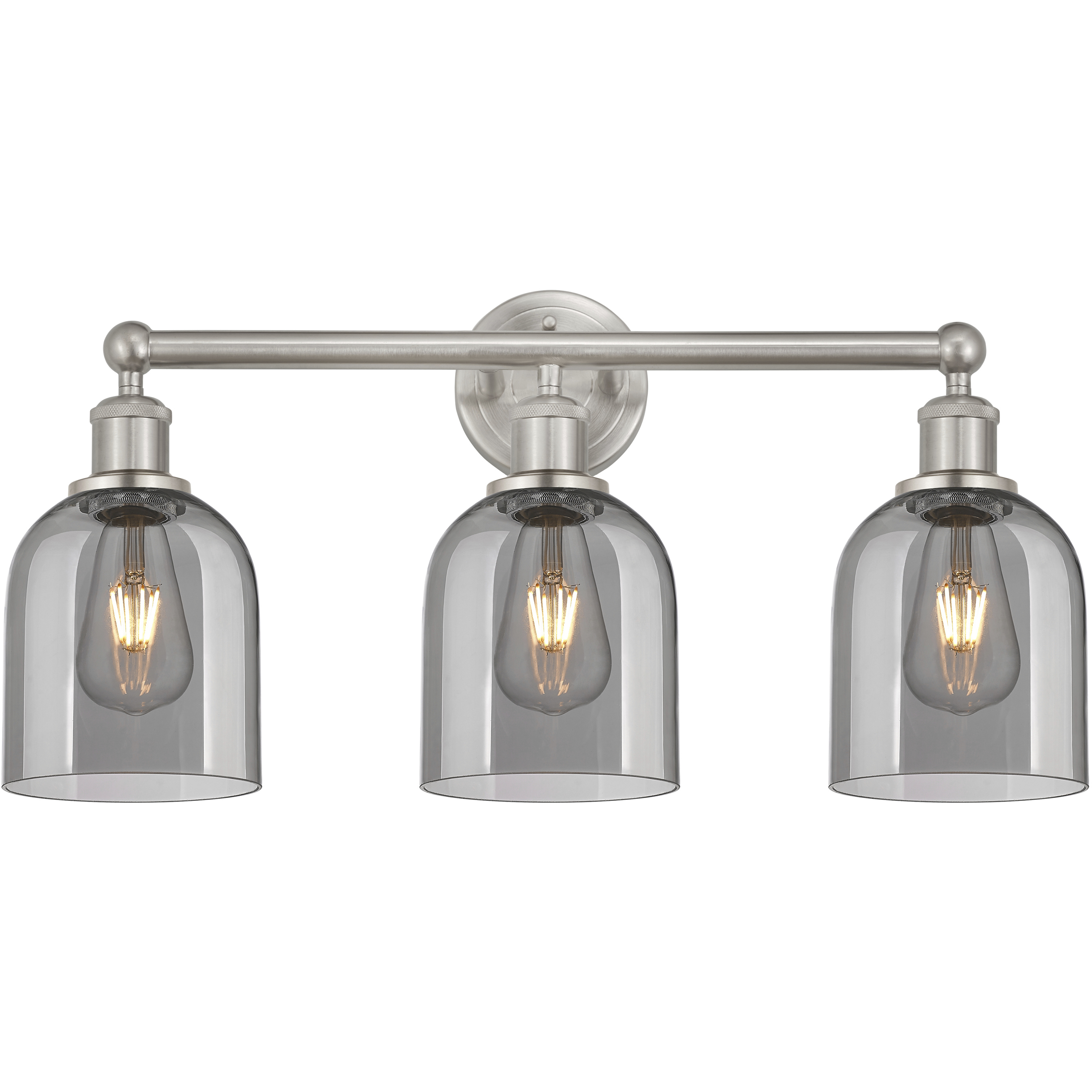 Edison Bella 3 Light 23.5 inch Brushed Satin Nickel Bath Vanity Light Wall Light