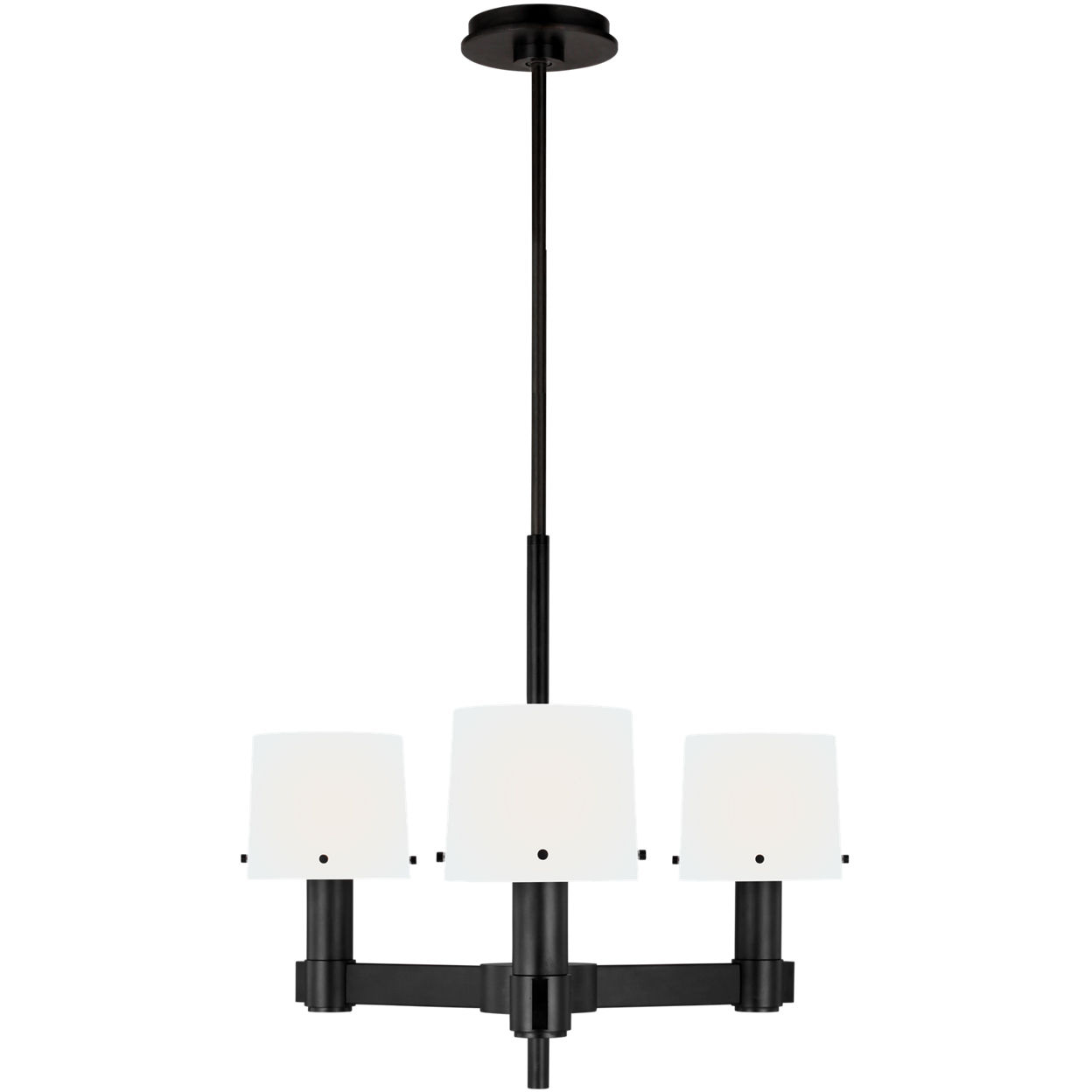 TOB by Thomas O'Brien Palma 3 Light 24.5 inch Aged Iron Chandelier Ceiling Light