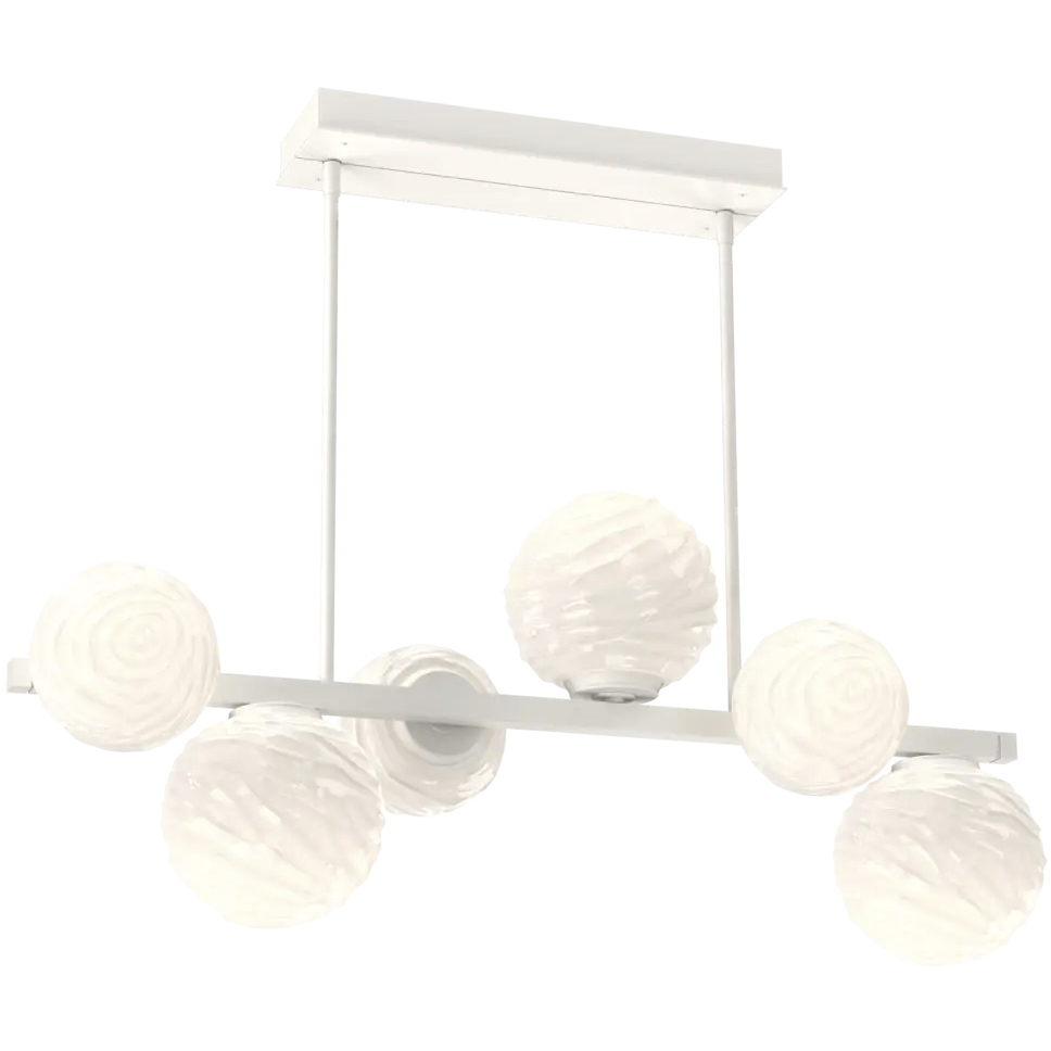 Gaia LED 38.6 inch Salt White Chandelier Ceiling Light, Twisted Branch