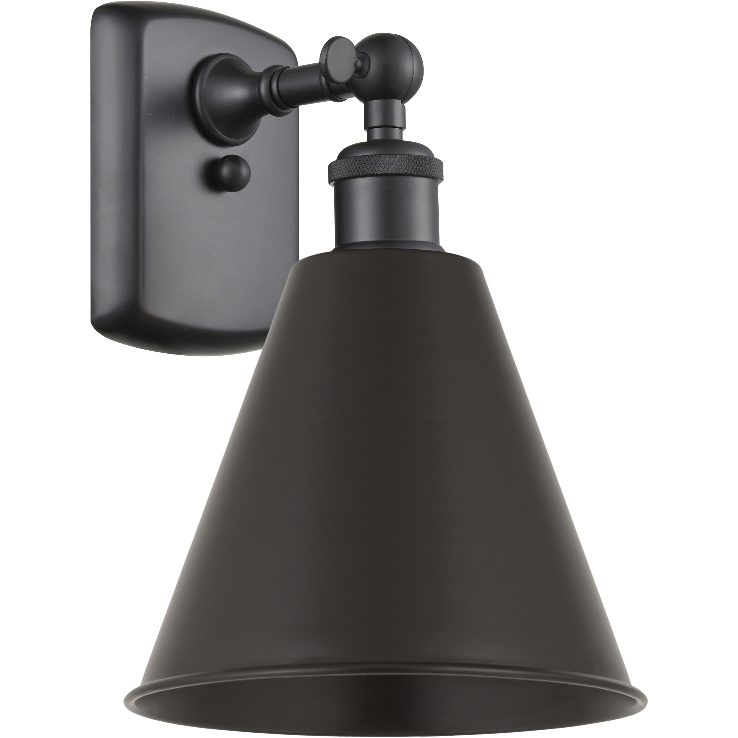Ballston Cone 1 Light 8 inch Matte Black Sconce Wall Light