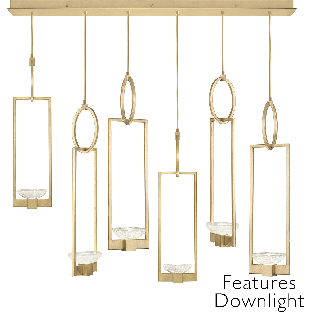 Delphi LED 48 inch Gold Pendant Ceiling Light