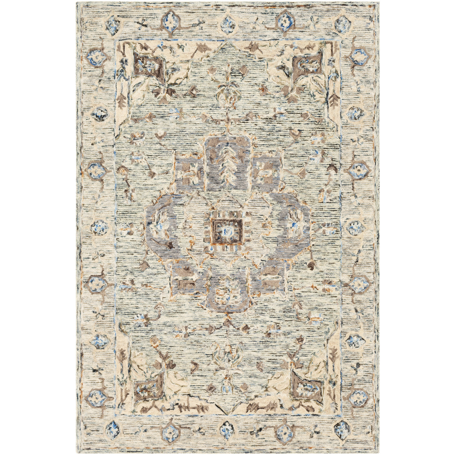 Avon 36 X 24 inch Light Sage Rug in 2 x 3, Rectangle