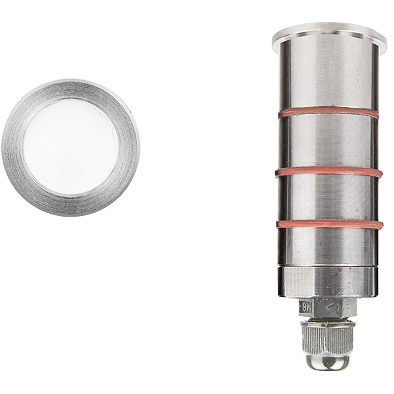 Inground Indicator Light 12 2 watt Stainless Steel Path Indicator Light in 2700K Warm LED, WAC Landscape