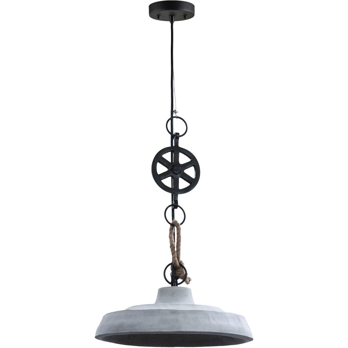 Watt 1 Light 12 inch Light Grey Pendant Ceiling Light