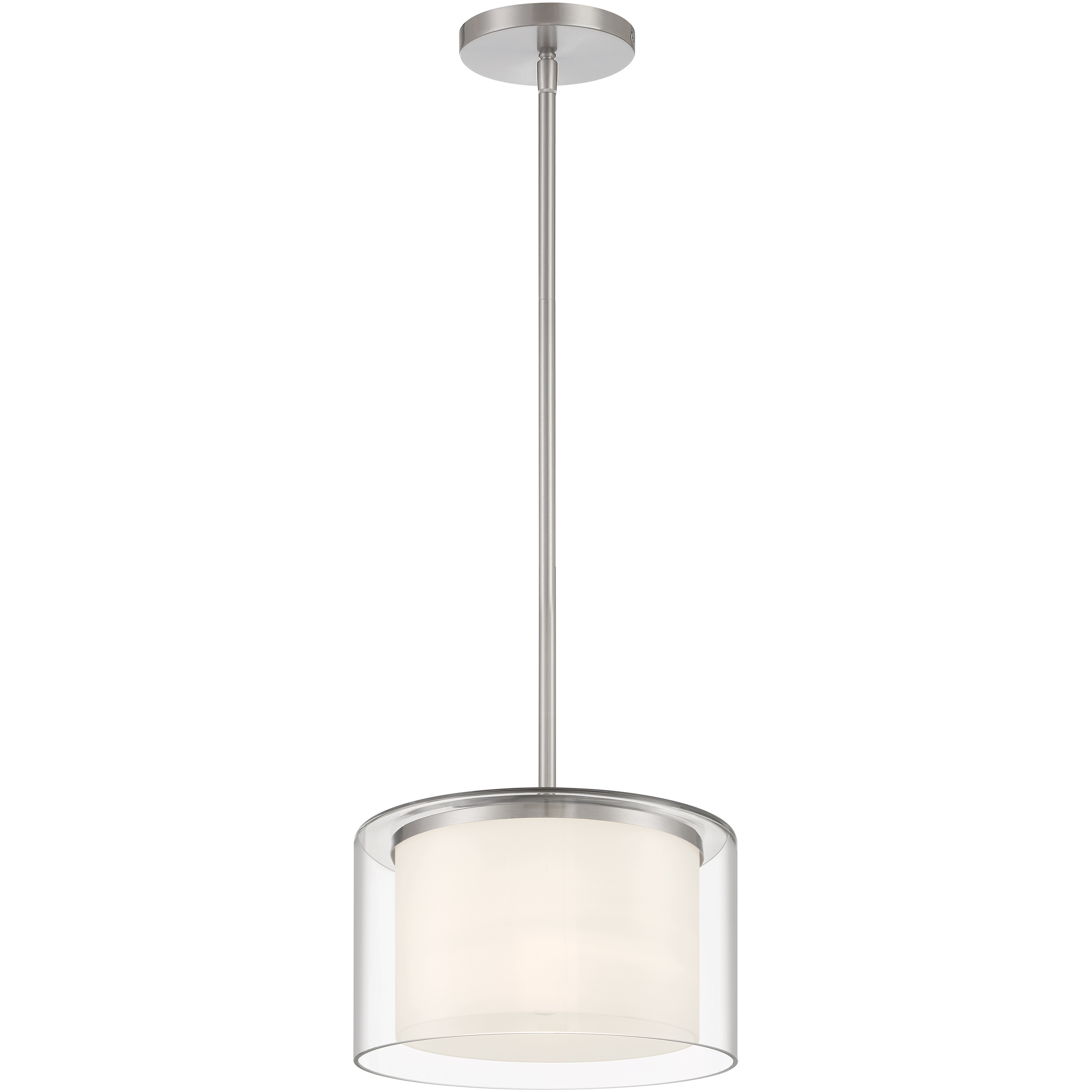 Parsons Studio 1 Light 10 inch Brushed Nickel Pendant Ceiling Light