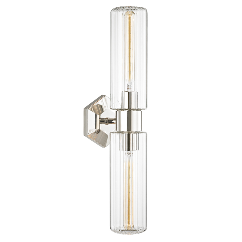 Roebling 2 Light 4.75 inch Polished Nickel Wall Sconce Wall Light