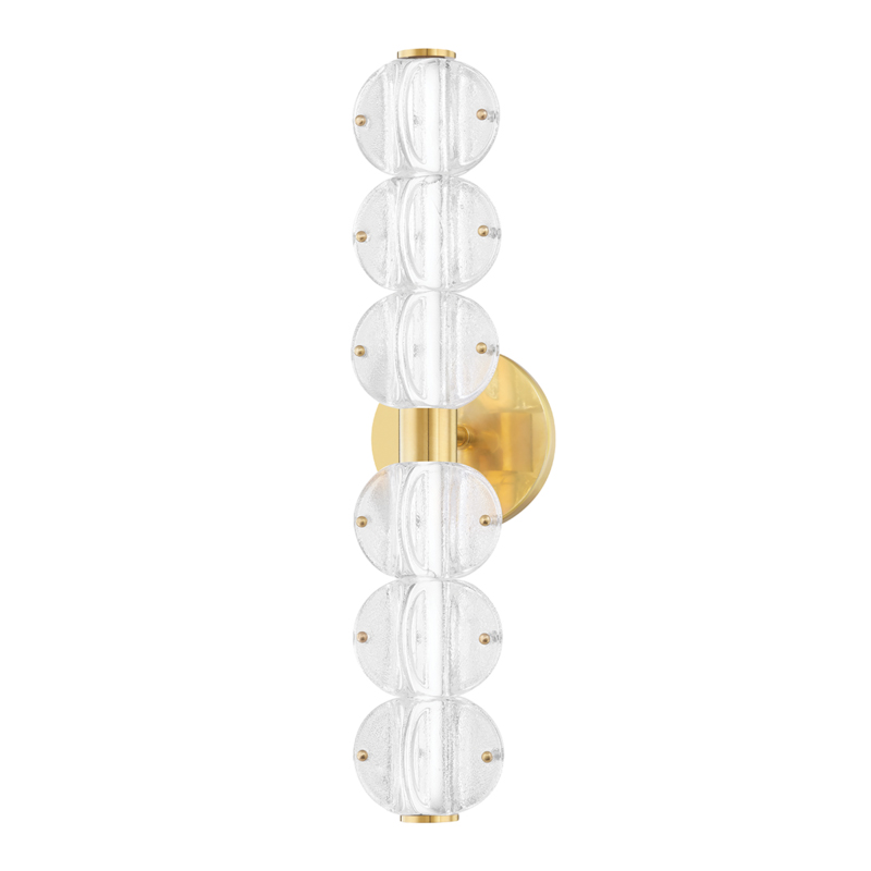 Lindley LED 6.25 inch Aged Brass Bath Bracket Wall Light