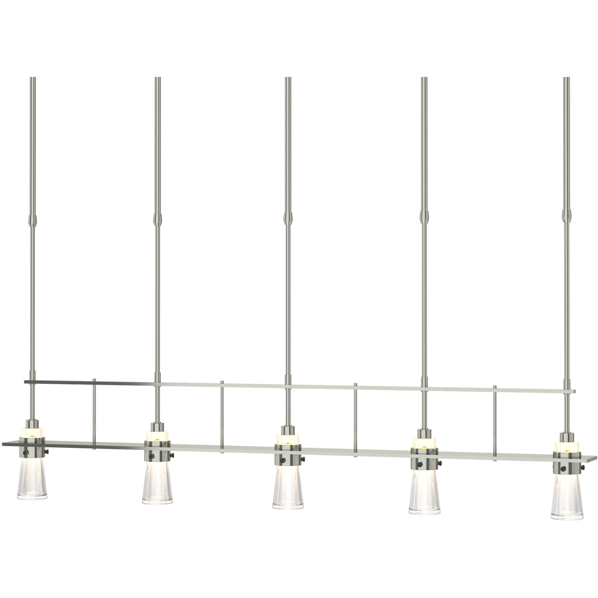 Erlenmeyer 5 Light 48 inch Sterling Pendant Ceiling Light