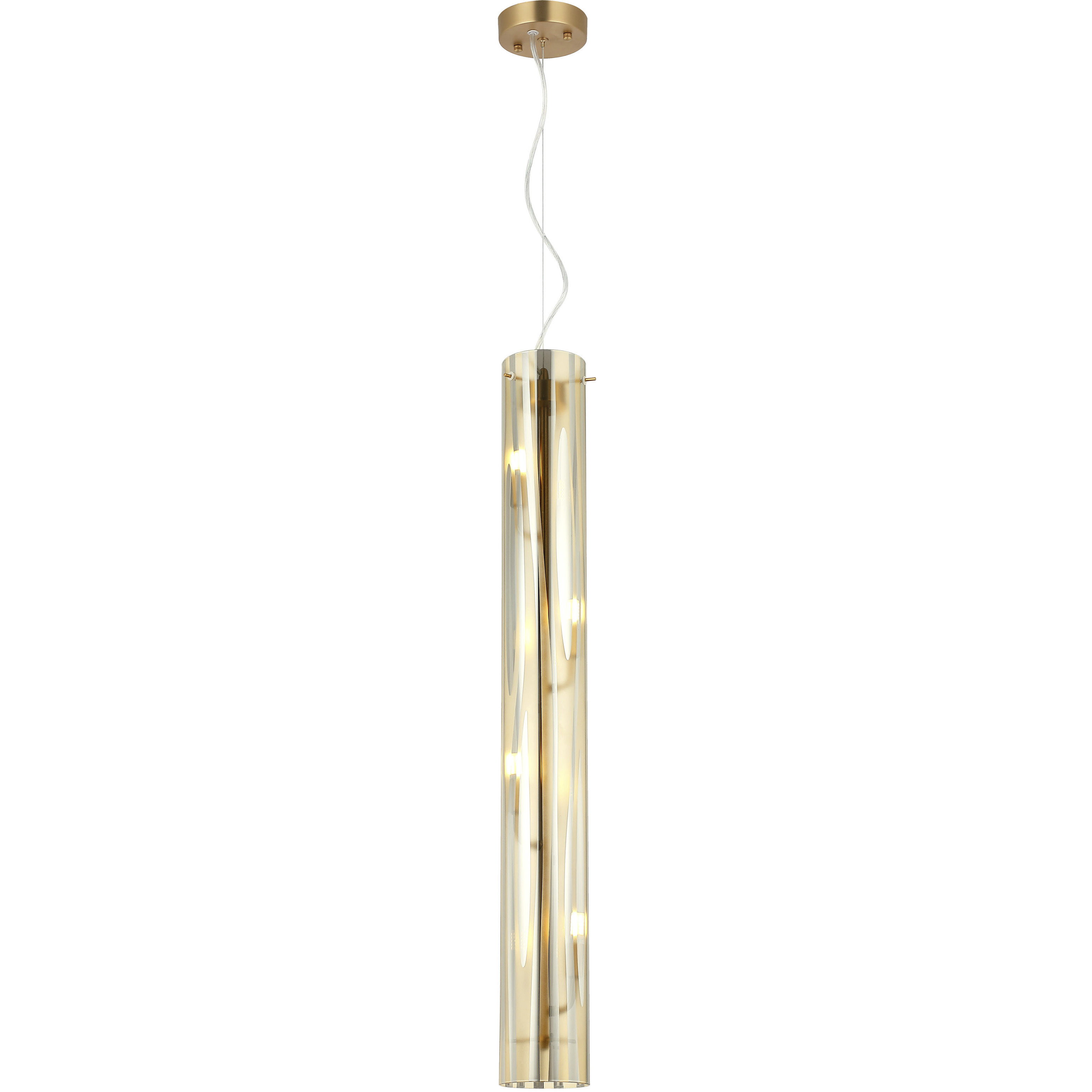 Chroman Empire 4 Light 4.33 inch Satin Gold Pendant Ceiling Light