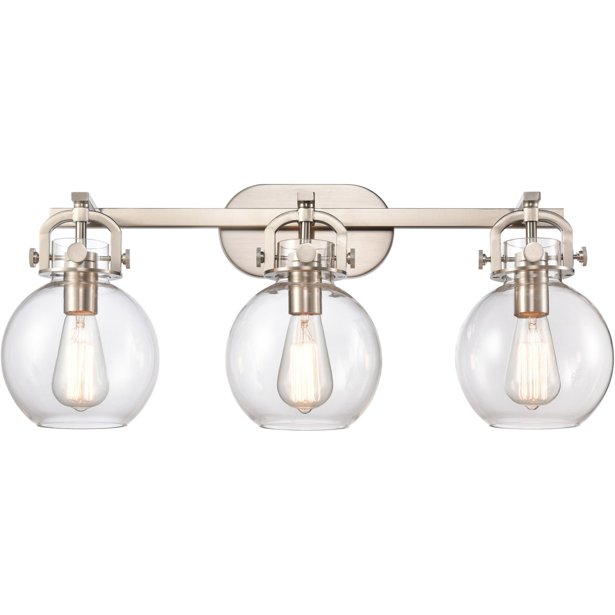 Newton Sphere LED 27 inch Brushed Satin Nickel Bath Vanity Light Wall Light