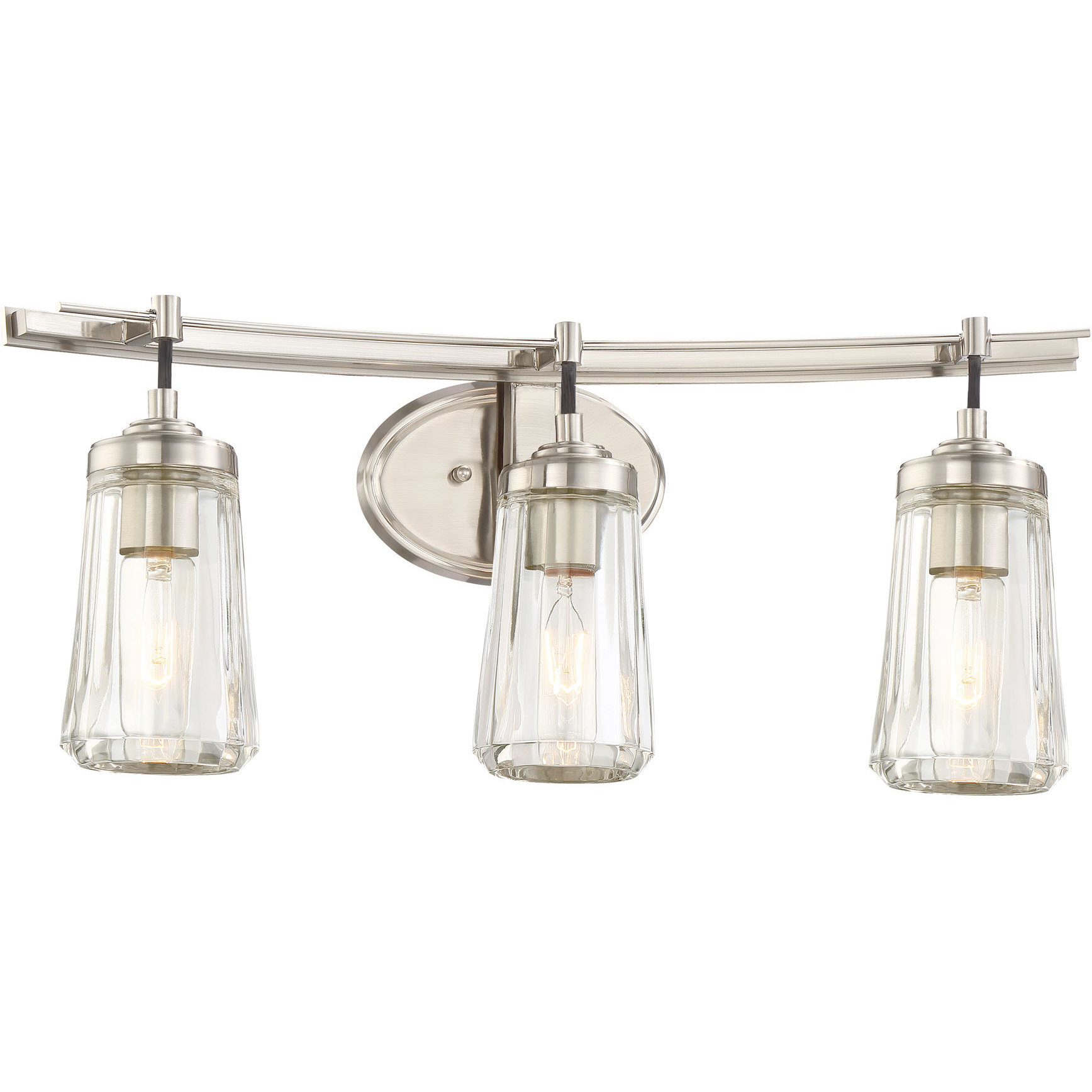 Minka-Lavery Poleis 3 Light 24 inch Brushed Nickel Bath Bar Wall Light 2303-84 - Open Box