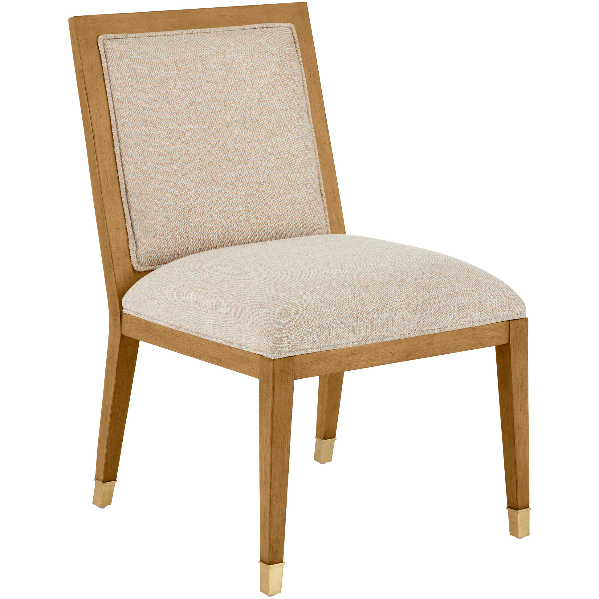 Santos Sea Sand and Satin Brass and Liller Malt Side Chair