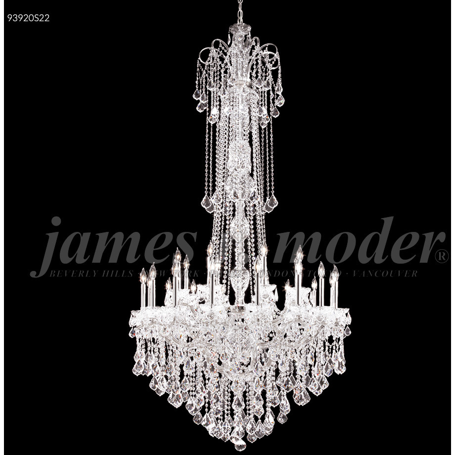 Maria Elena 24 Light 48 inch Silver Entry Chandelier Ceiling Light, Large