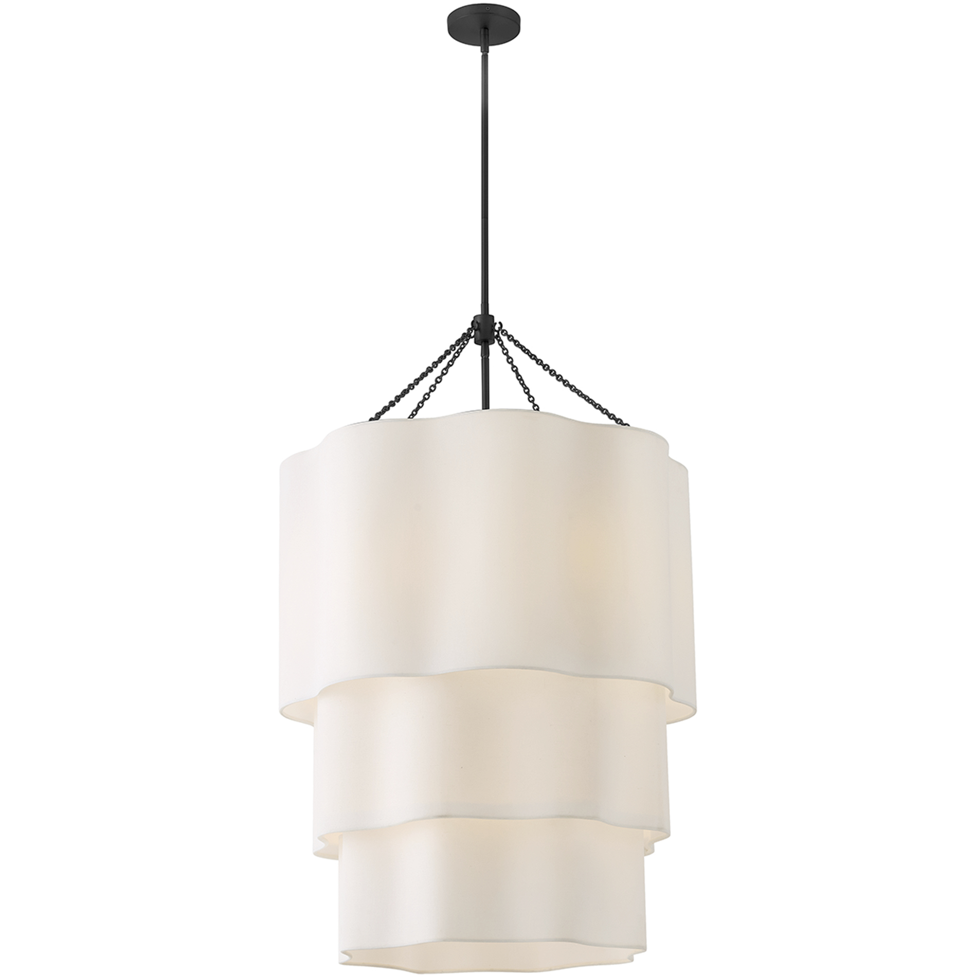 Gwen 9 Light 27 inch Black Chandelier Ceiling Light