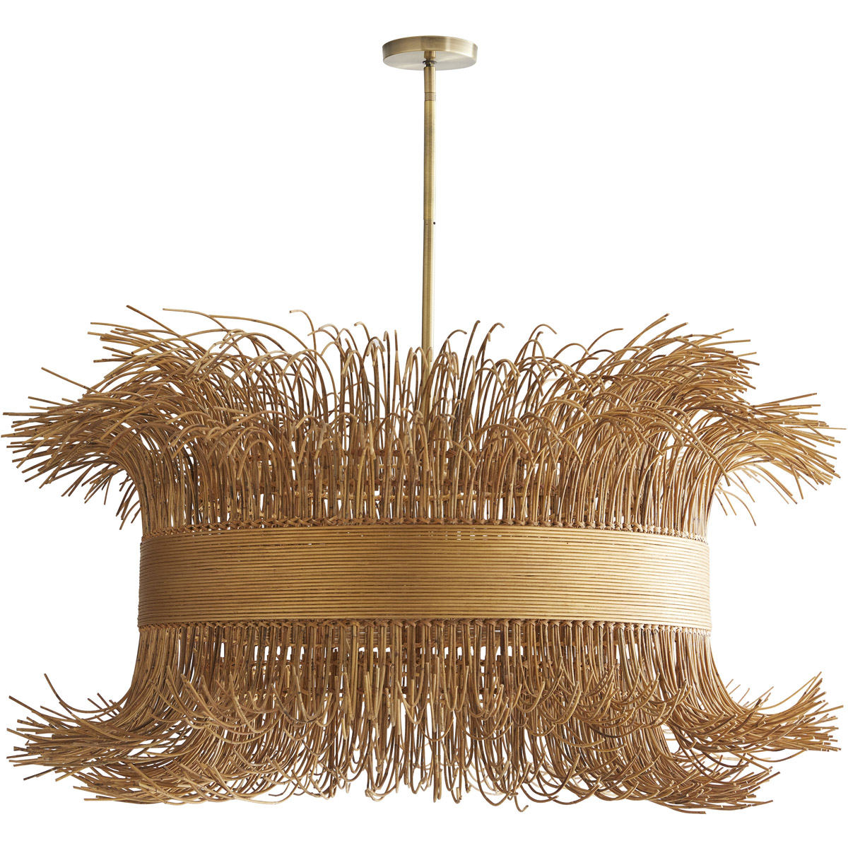 Filamento 6 Light 42 inch Antique Brass Chandelier Ceiling Light, Laura  Kirar