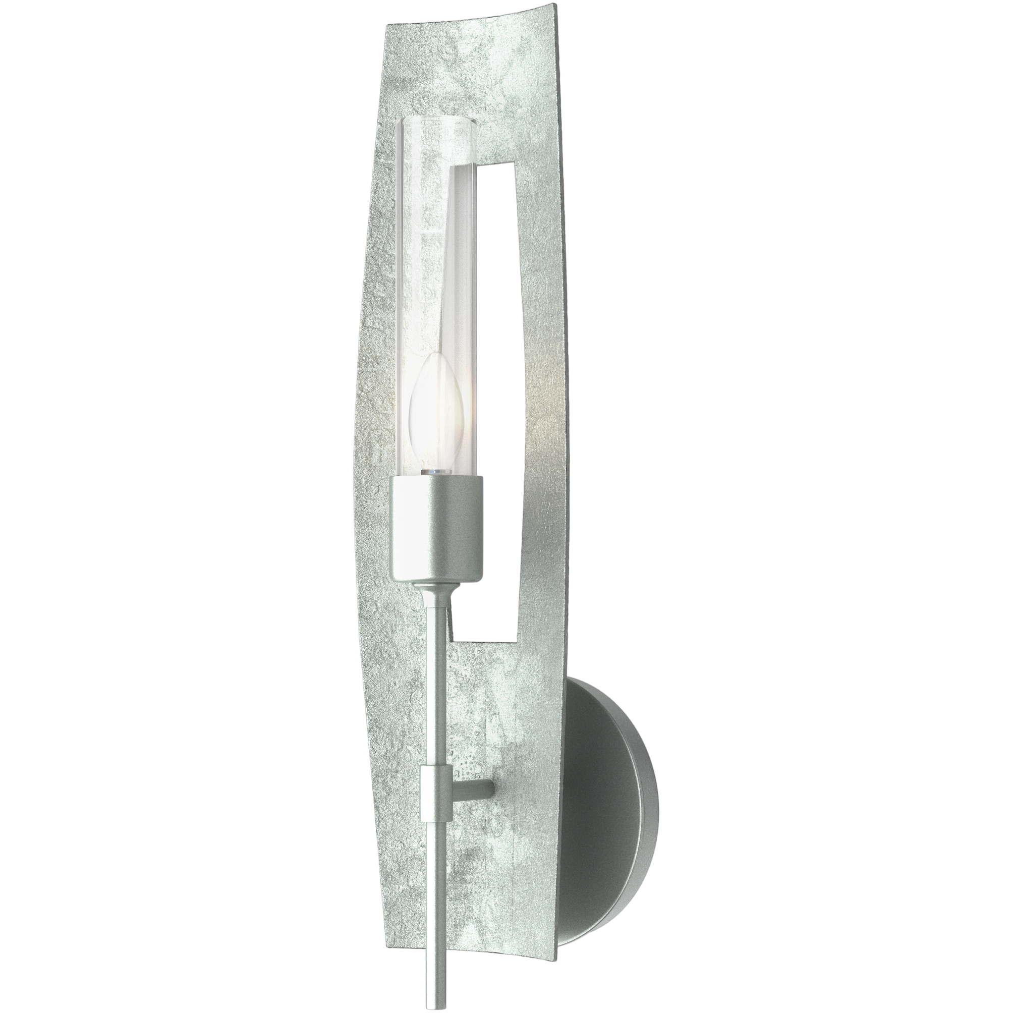 Passage 1 Light 5.3 inch Vintage Platinum Sconce Wall Light in Clear
