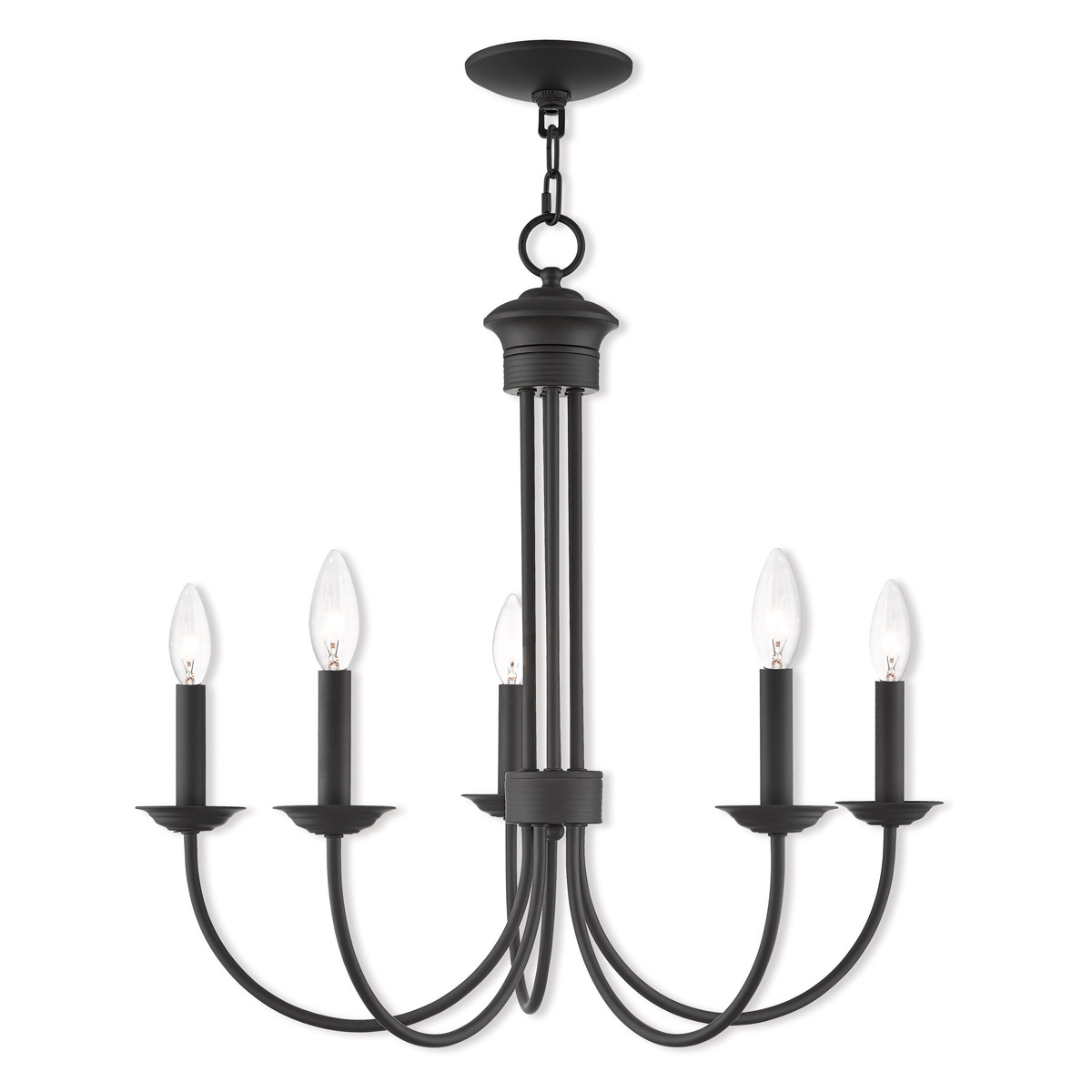 Estate 5 Light 25 inch Bronze Chandelier Ceiling Light