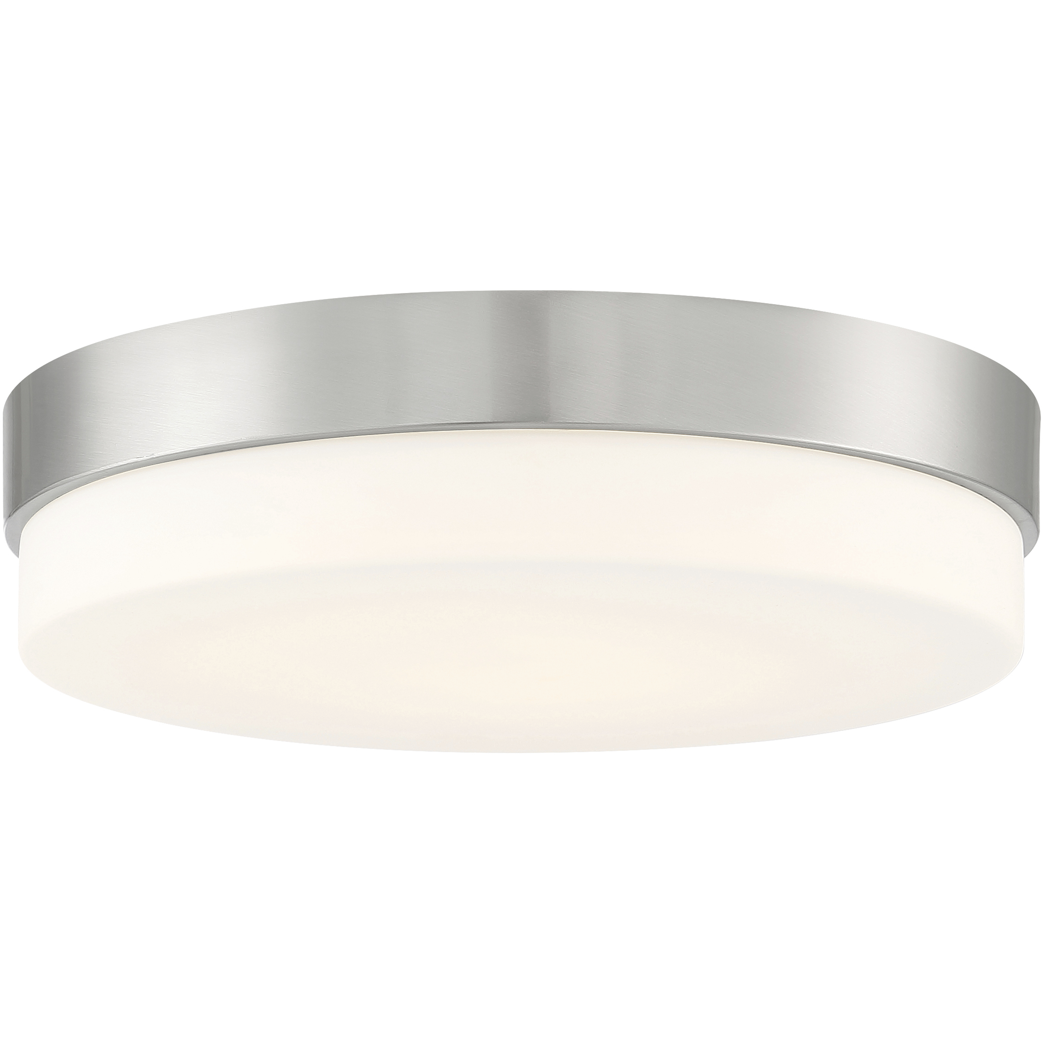 Roma 1 Light 18 inch Brushed Steel Flush Mount Ceiling Light