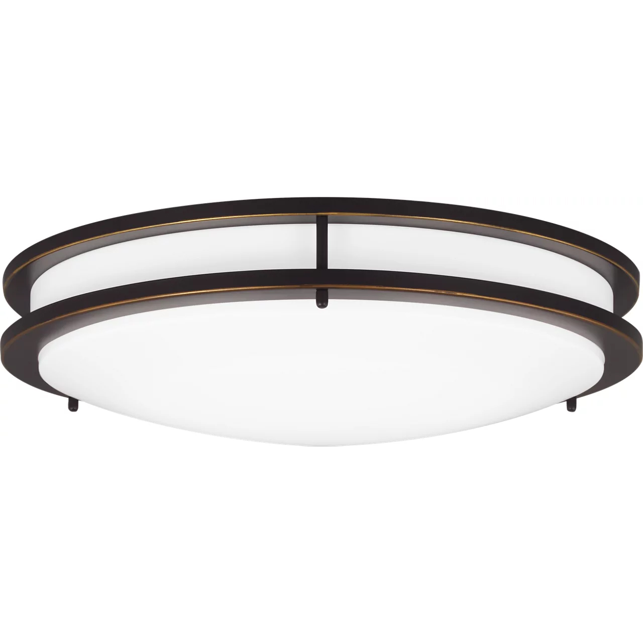 Mahone LED 17.75 inch Antique Bronze Flush Mount Ceiling Light, Large