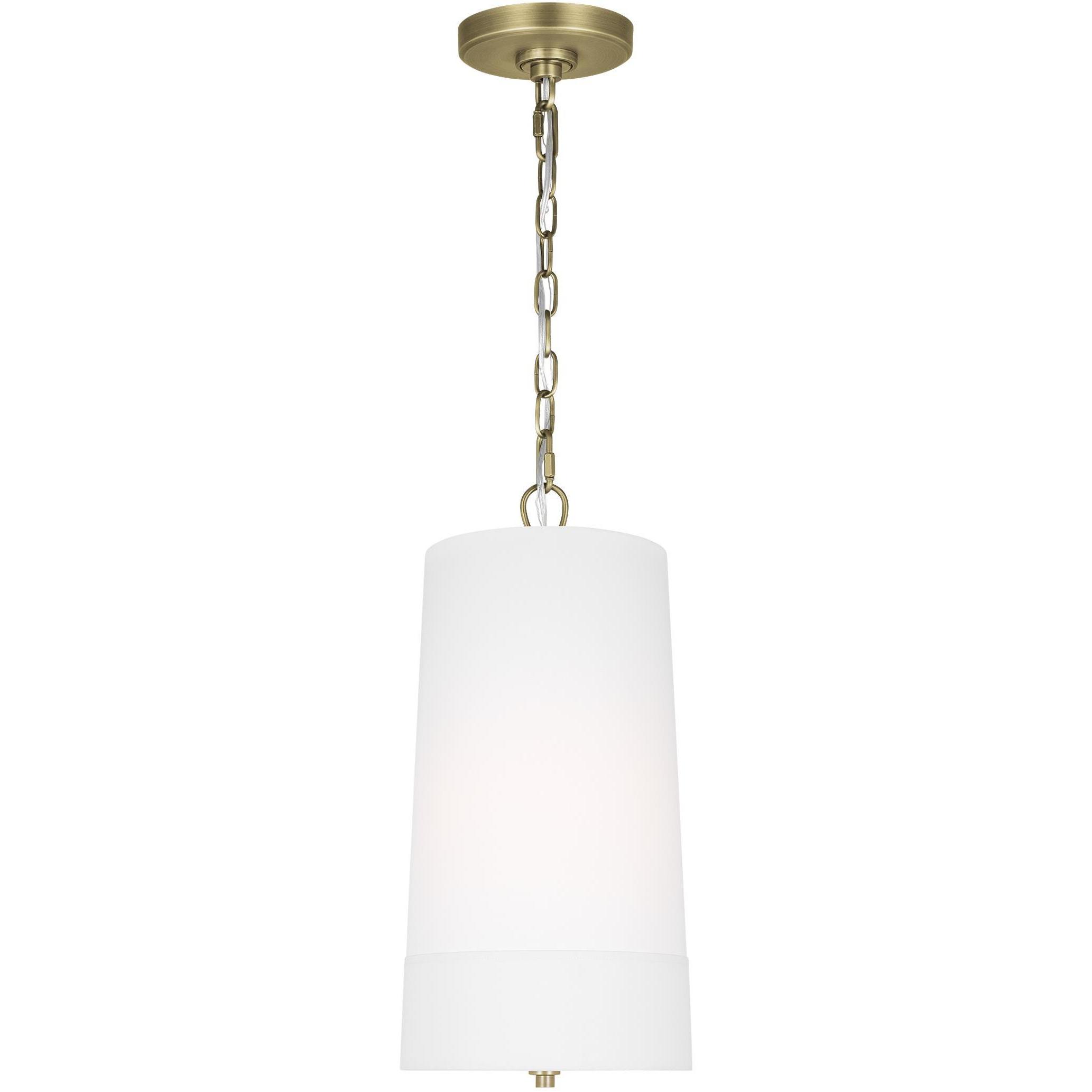 Ivie 1 Light 9.5 inch Time Worn Brass Pendant Ceiling Light