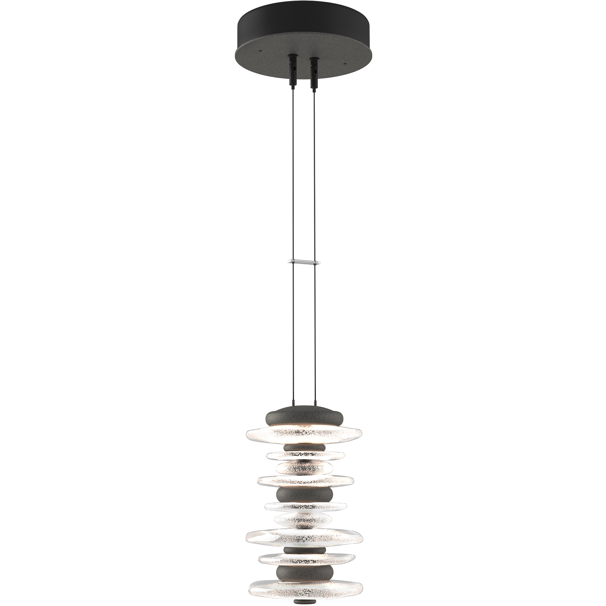 Cairn LED 6 inch Natural Iron Mini Pendant Ceiling Light, Large