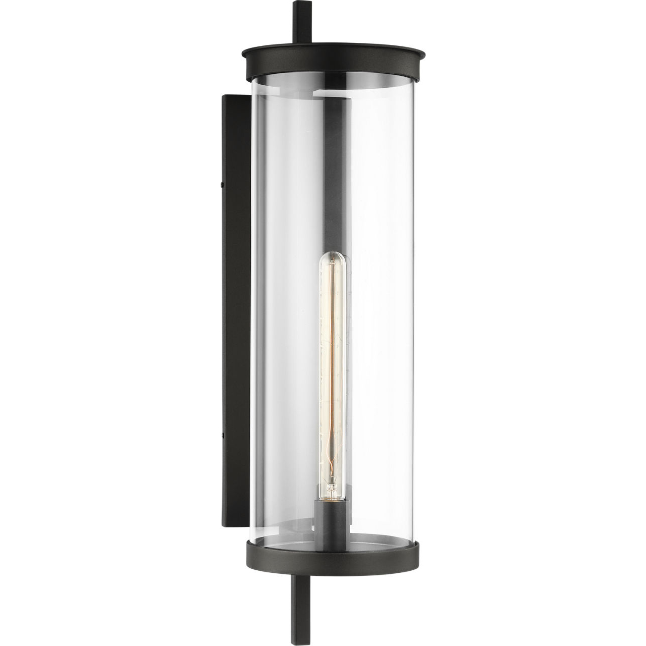C&M by Chapman & Myers Eastham 1 Light 29 inch Textured Black Outdoor Wall Lantern