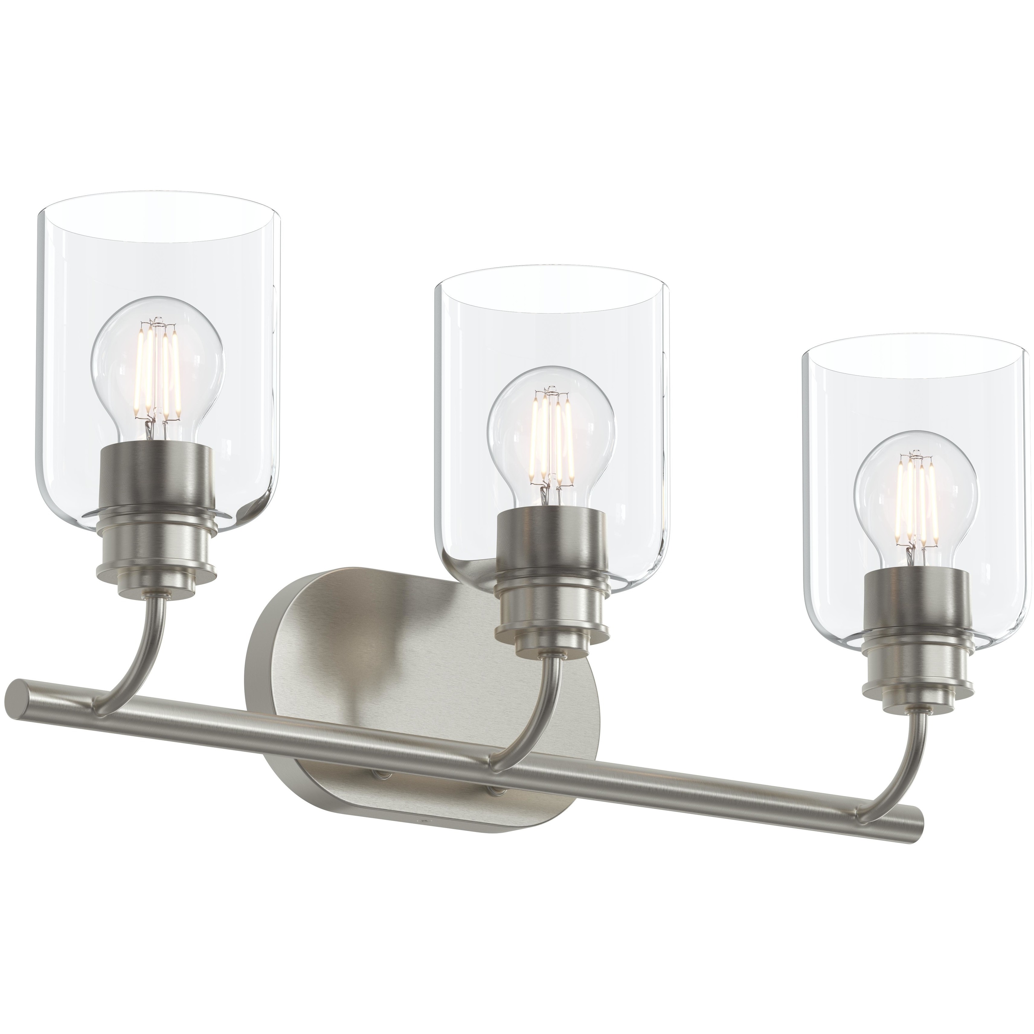 Reines 3 Light 22.75 inch Brushed Nickel Bath Vanity Wall Light