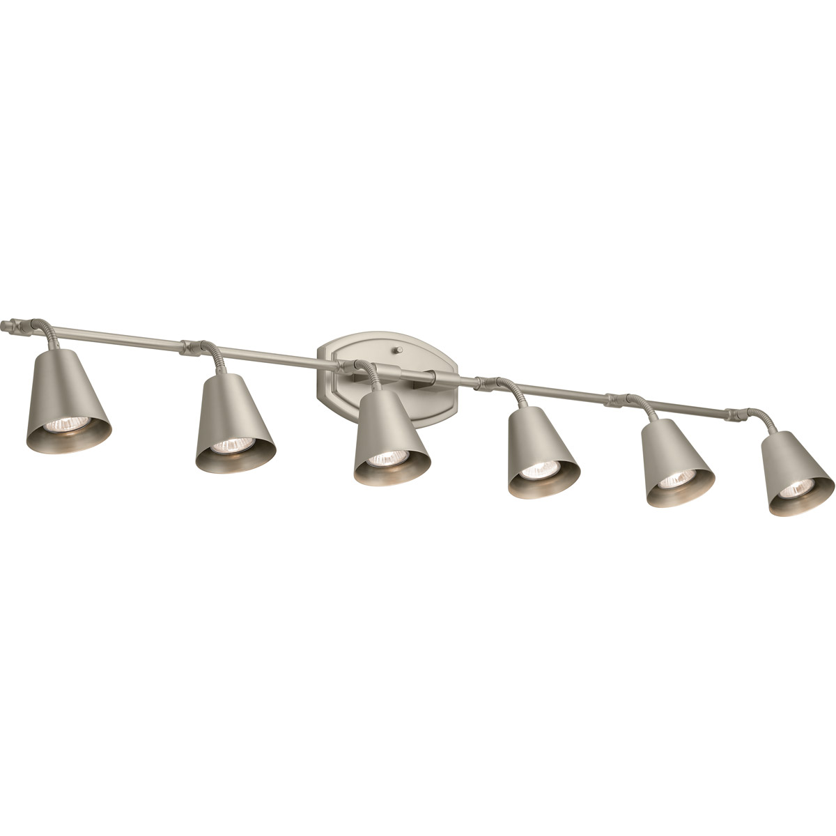 Sylvia 6 Light 120 Satin Nickel Rail Light Ceiling Light