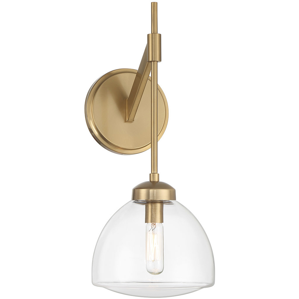 Corbin 1 Light 6.75 inch Warm Brass Sconce Wall Light